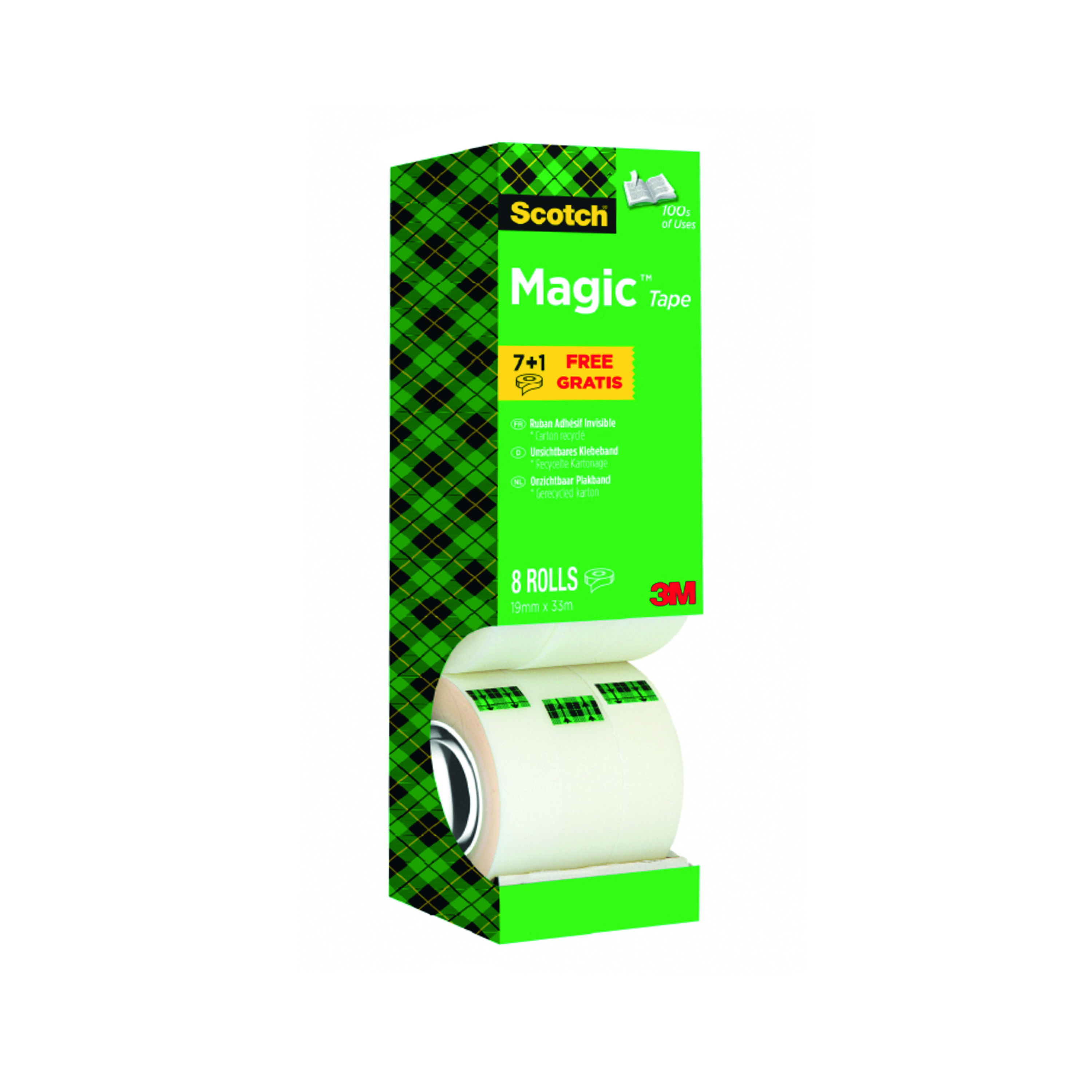 Scotch+Magic+Tape+810+Tower+Pack+19mm+x+33m+%288+Pack%29+8-1933R8