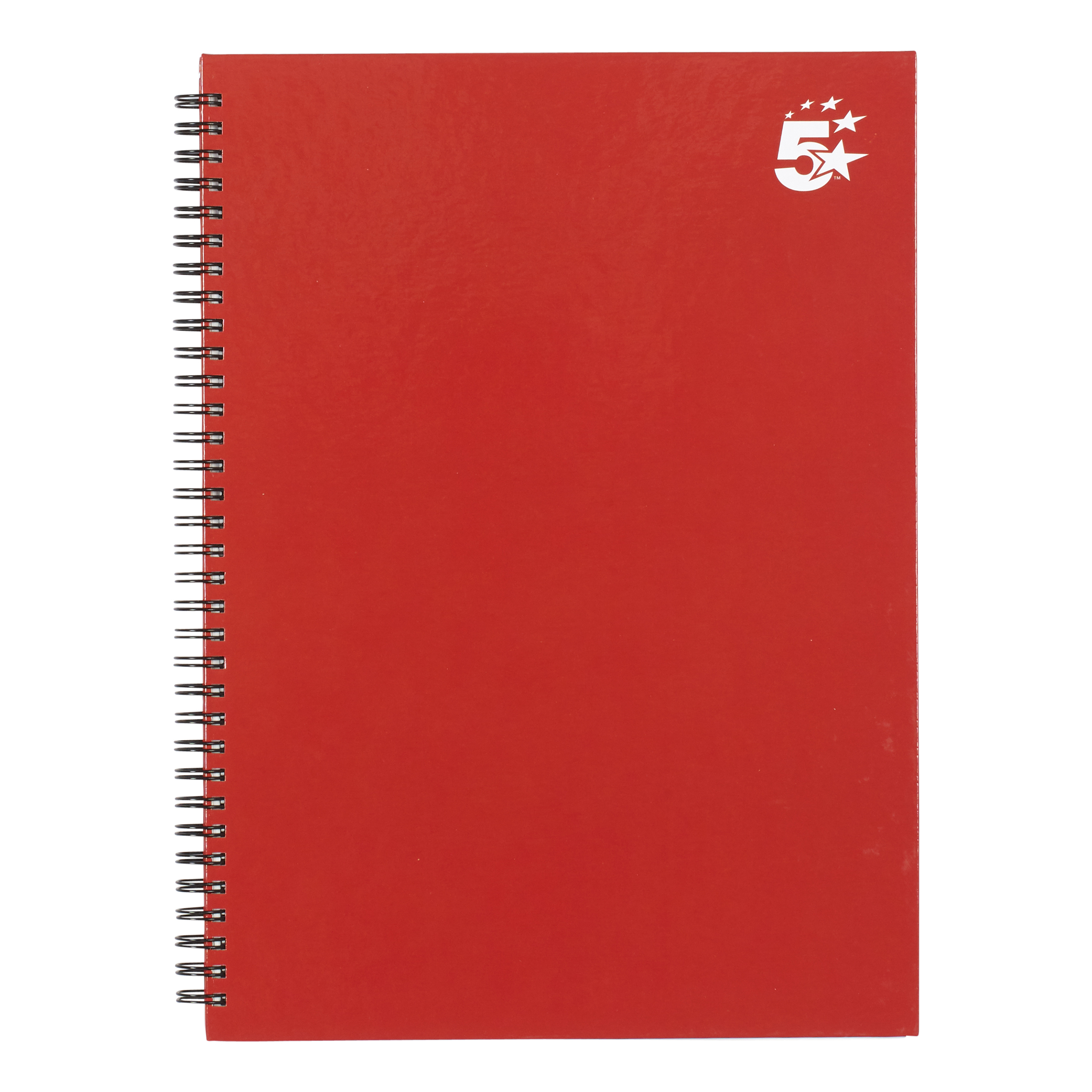 5+Star+Office+Twinbound+Hardback+A4+140Pg+Berry+%28Pack+of+5%29