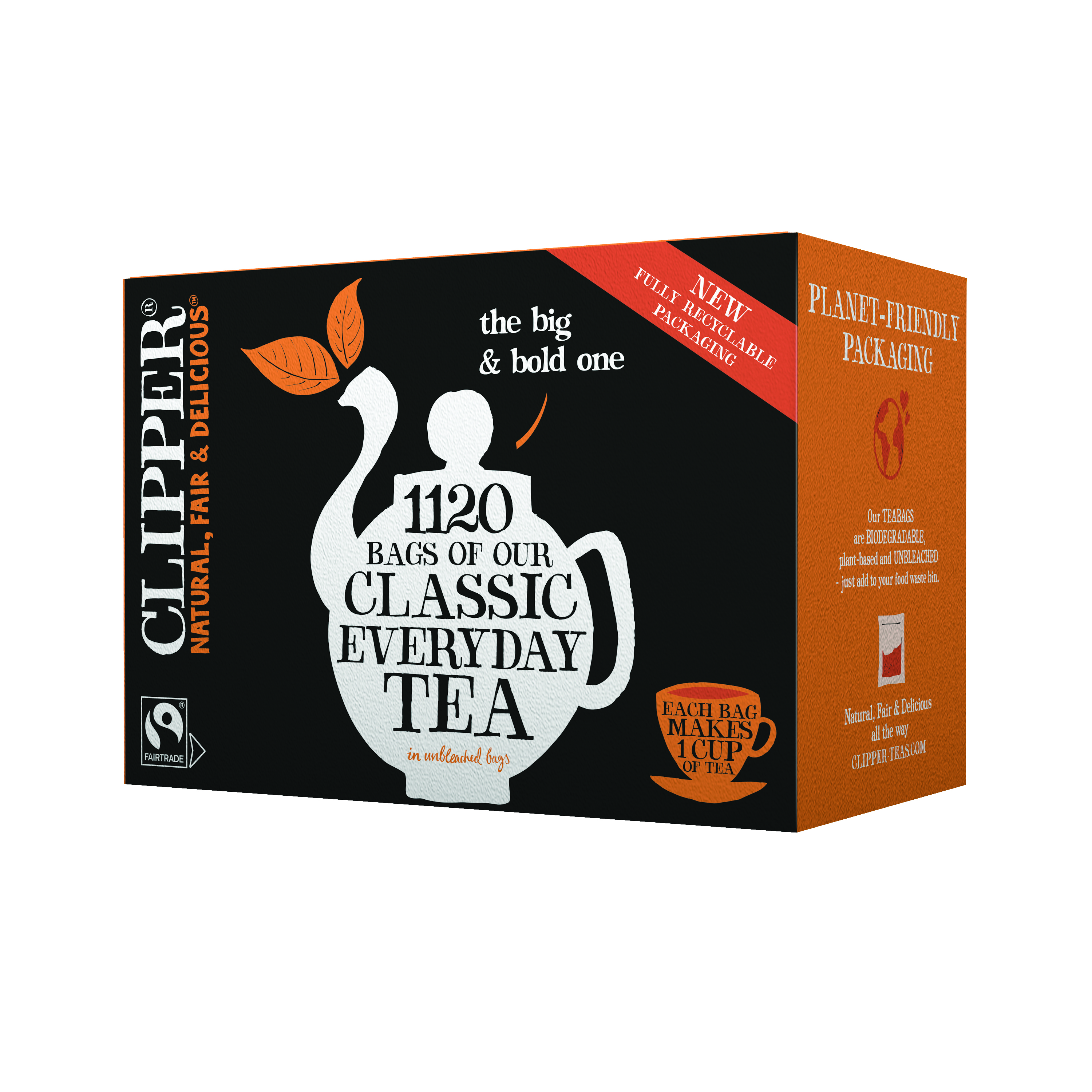 Clipper+Tea+Fairtrade+Everyday+One+Cup+%28Pack+of+1120%29+3032923