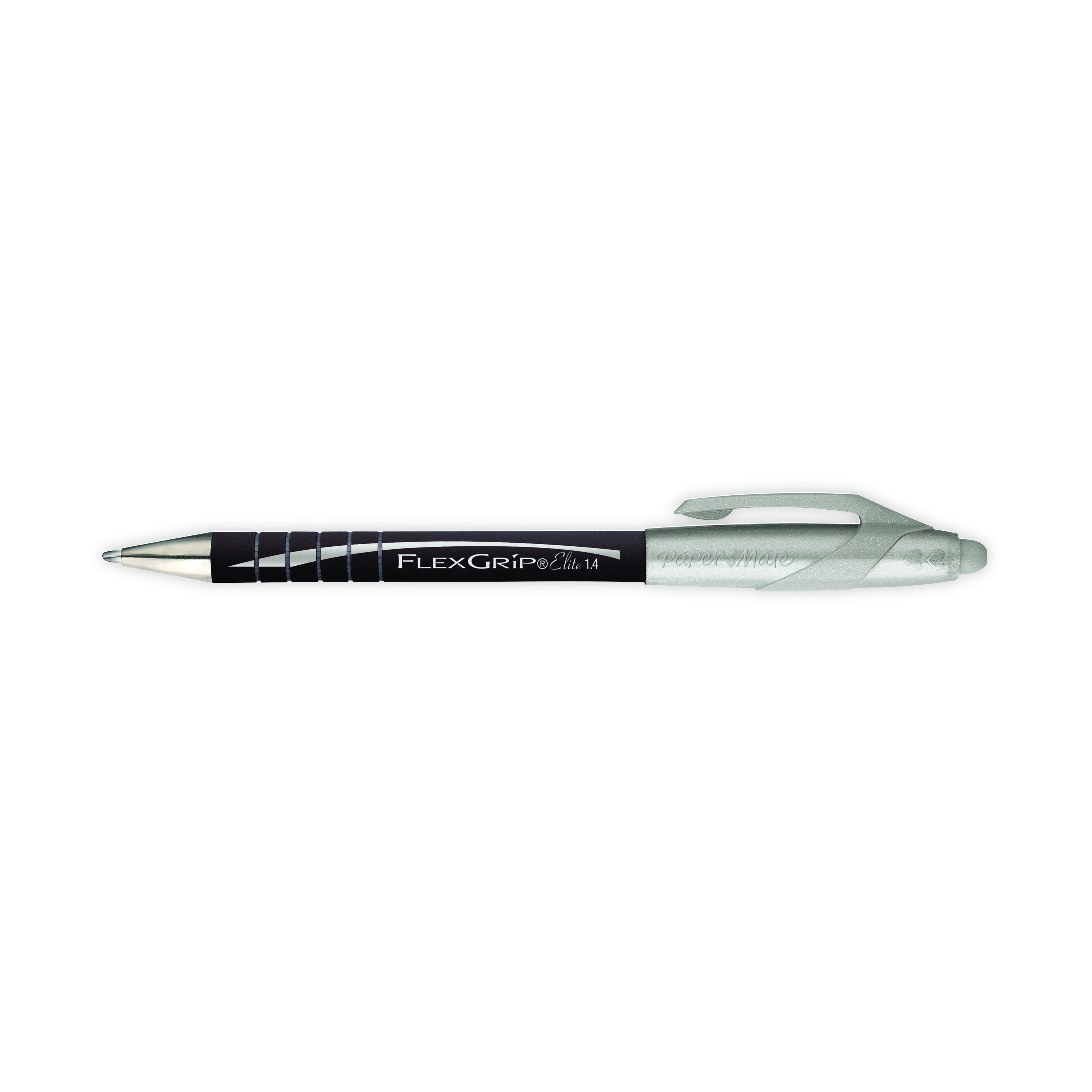 PaperMate+Flexgrip+Elite+Retractable+Ballpoint+Pen+Medium+Black+%28Pack+of+12%29+S0767600