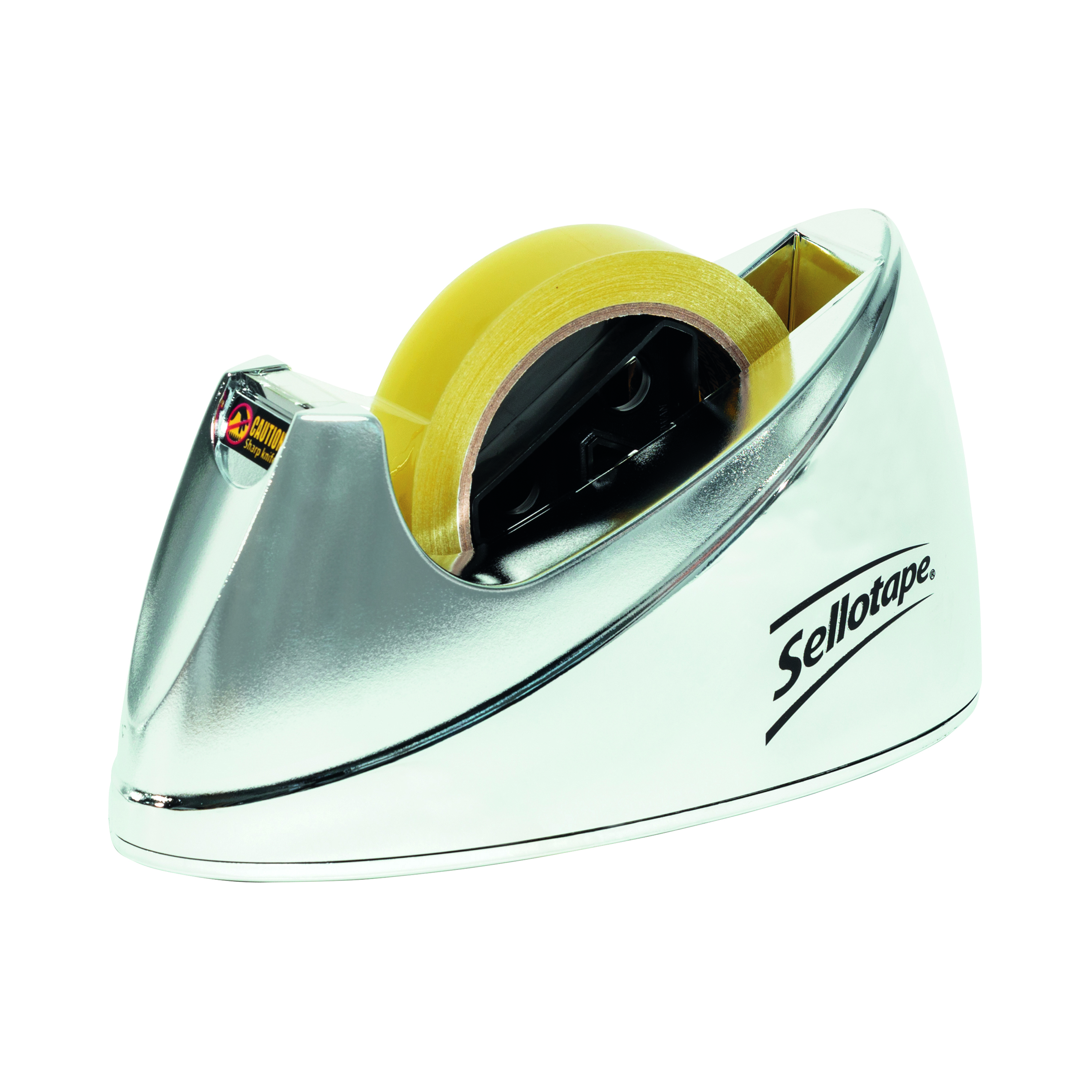 Sellotape+Chrome+Tape+Dispenser+Large+25mmx66m+575450