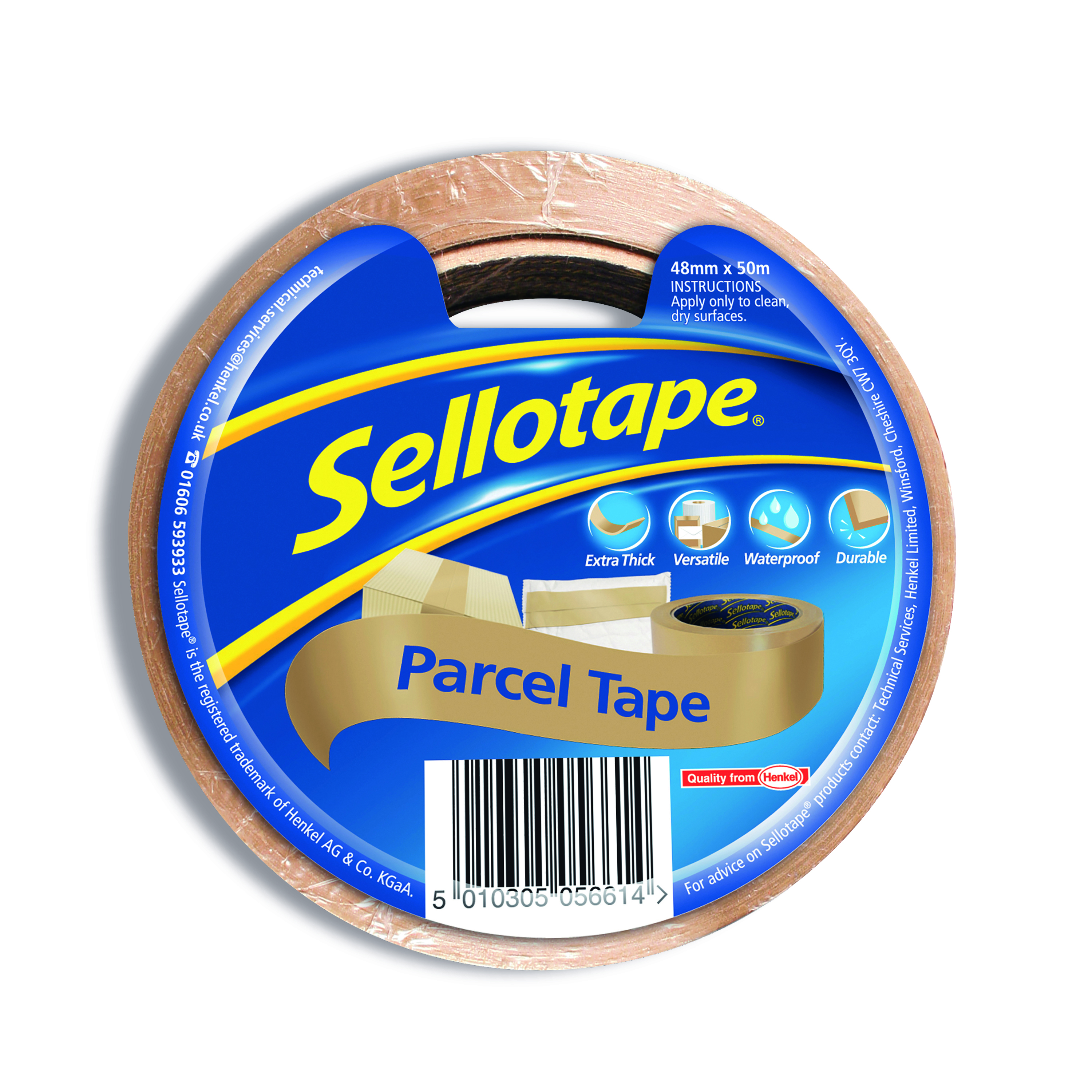 Sellotape+Brown+Parcel+Tape+48mmx50m+%288+Pack%29+1760686