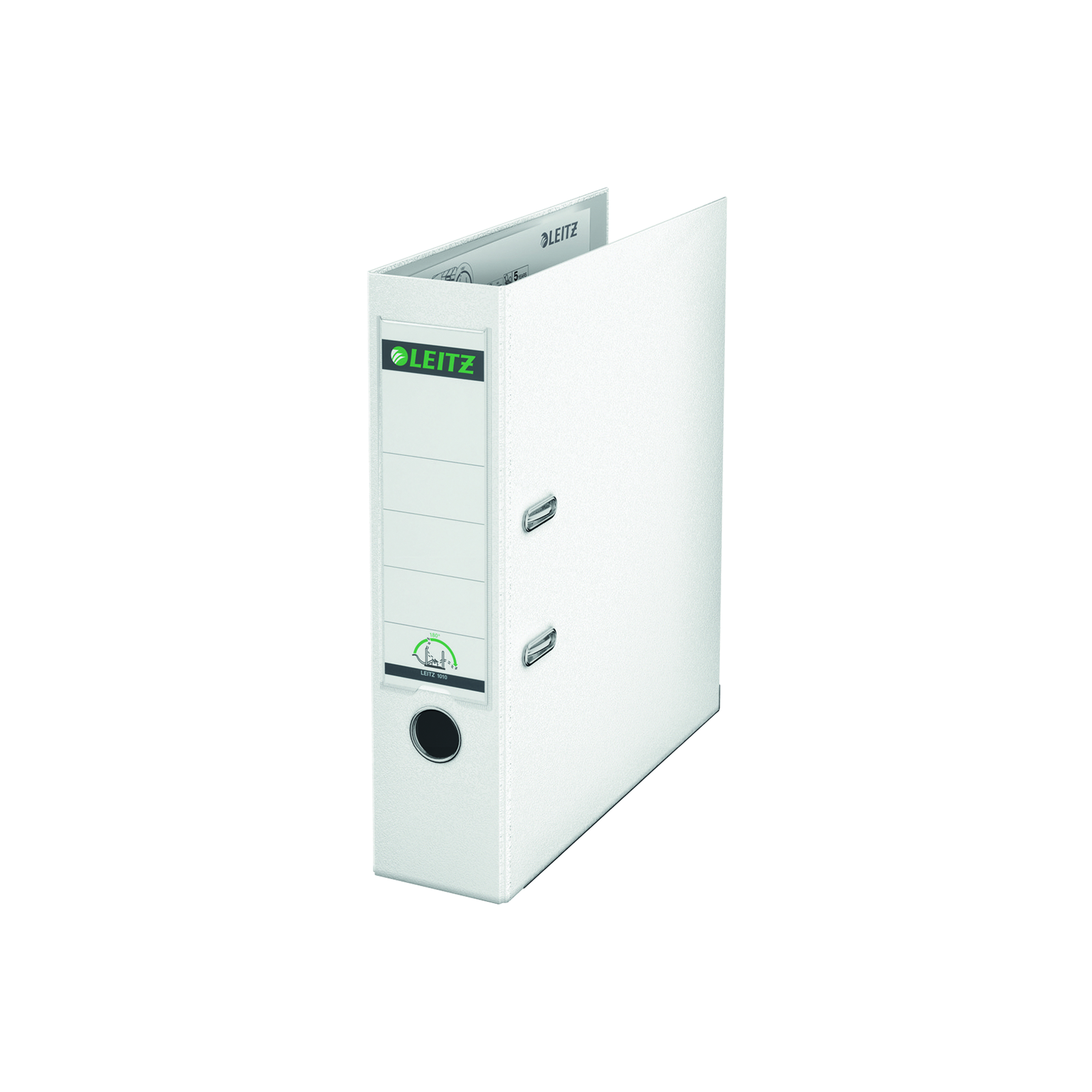 Leitz+180+Lever+Arch+File+Poly+80mm+A4+White+%28Pack+of+10%29+10101001