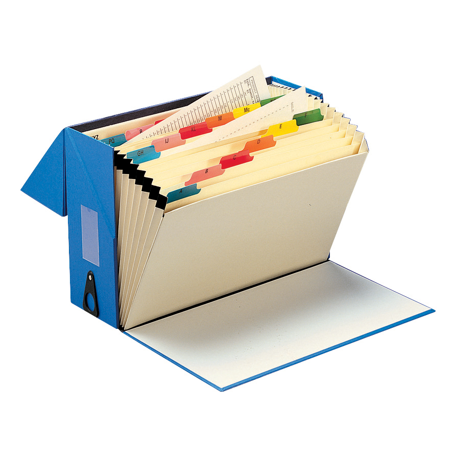 5+Star+Office+Expanding+Box+File+19+Pockets+A-Z+Foolscap+Blue