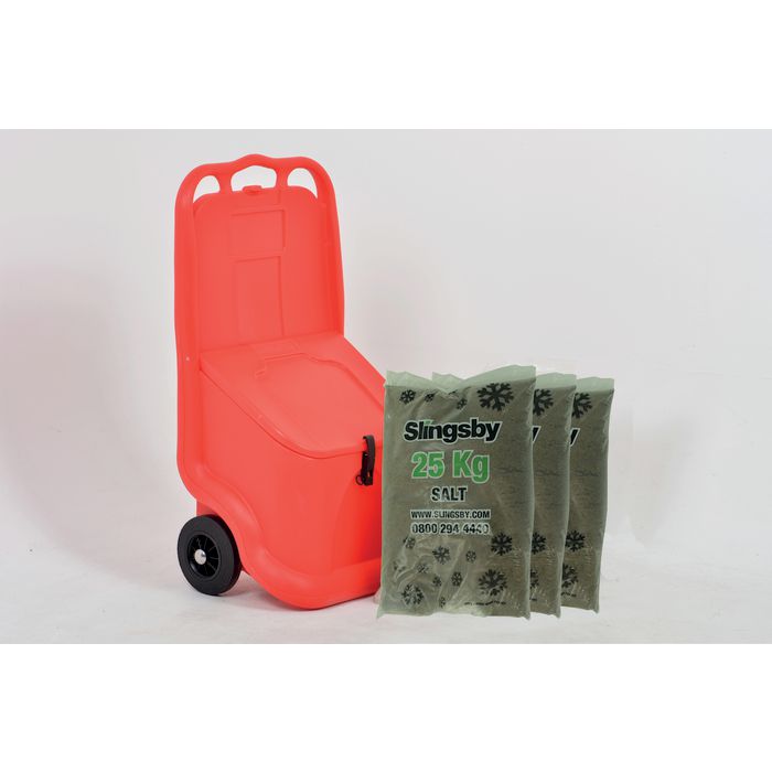 Mobile+Salt+and+Grit+Bin+Kit+Red+75L+with+De-icing+Salt+418885