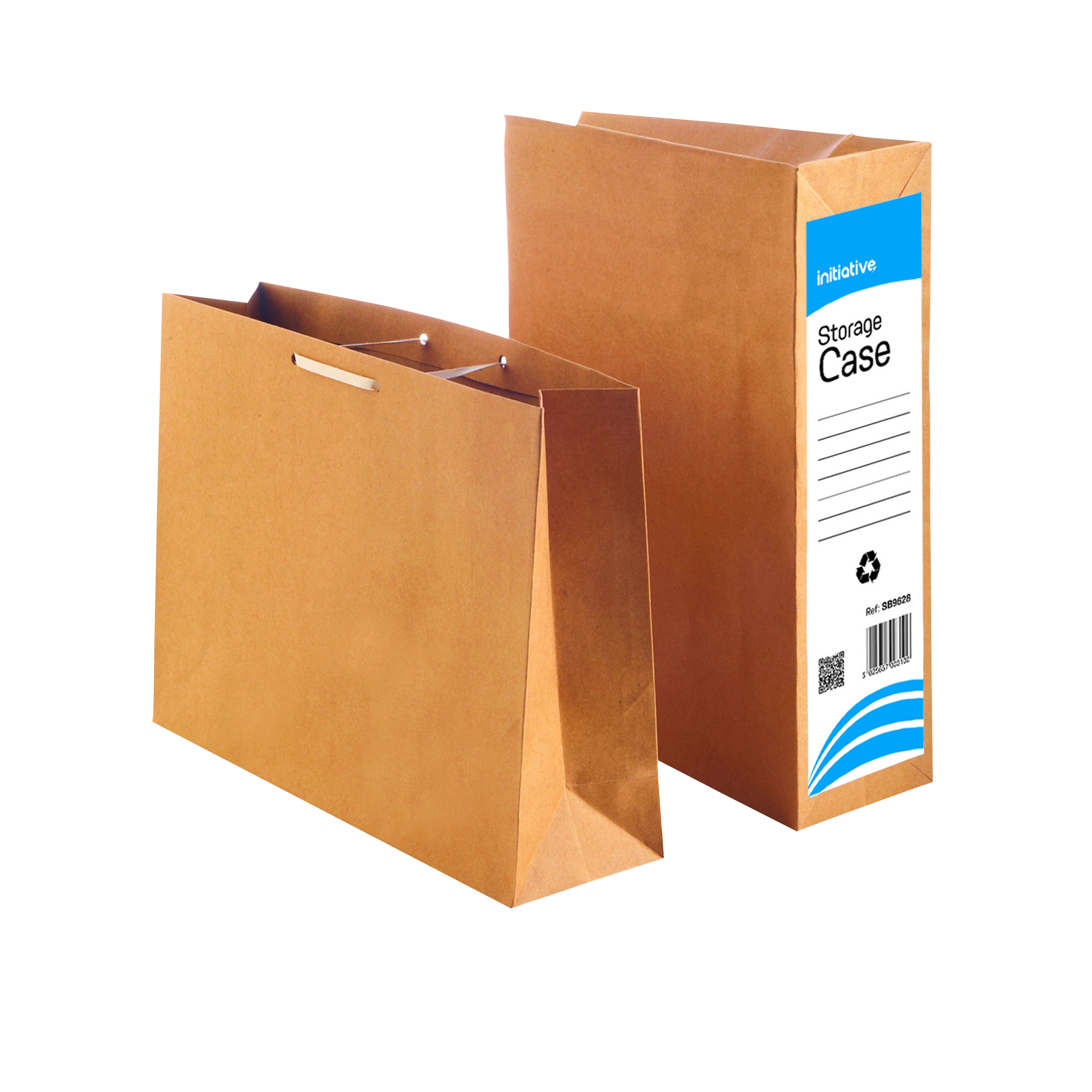 Initiative+Storage+Case+Dust+Flap+and+Tie+Laces+Foolscap+4in+%28100mm%29+Capacity+Manilla+75%25+Recycled