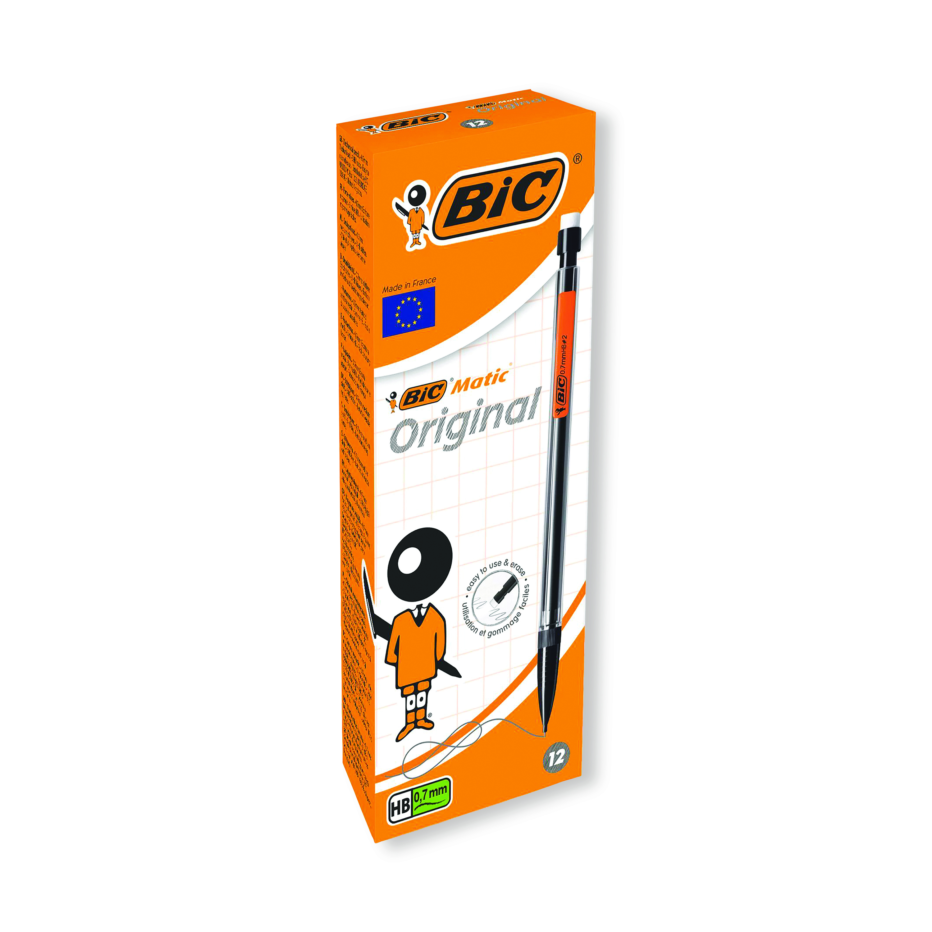 Bic+Matic+Original+Mechanical+Pencil+Medium+0.7mm+%28Pack+of+12%29+820959
