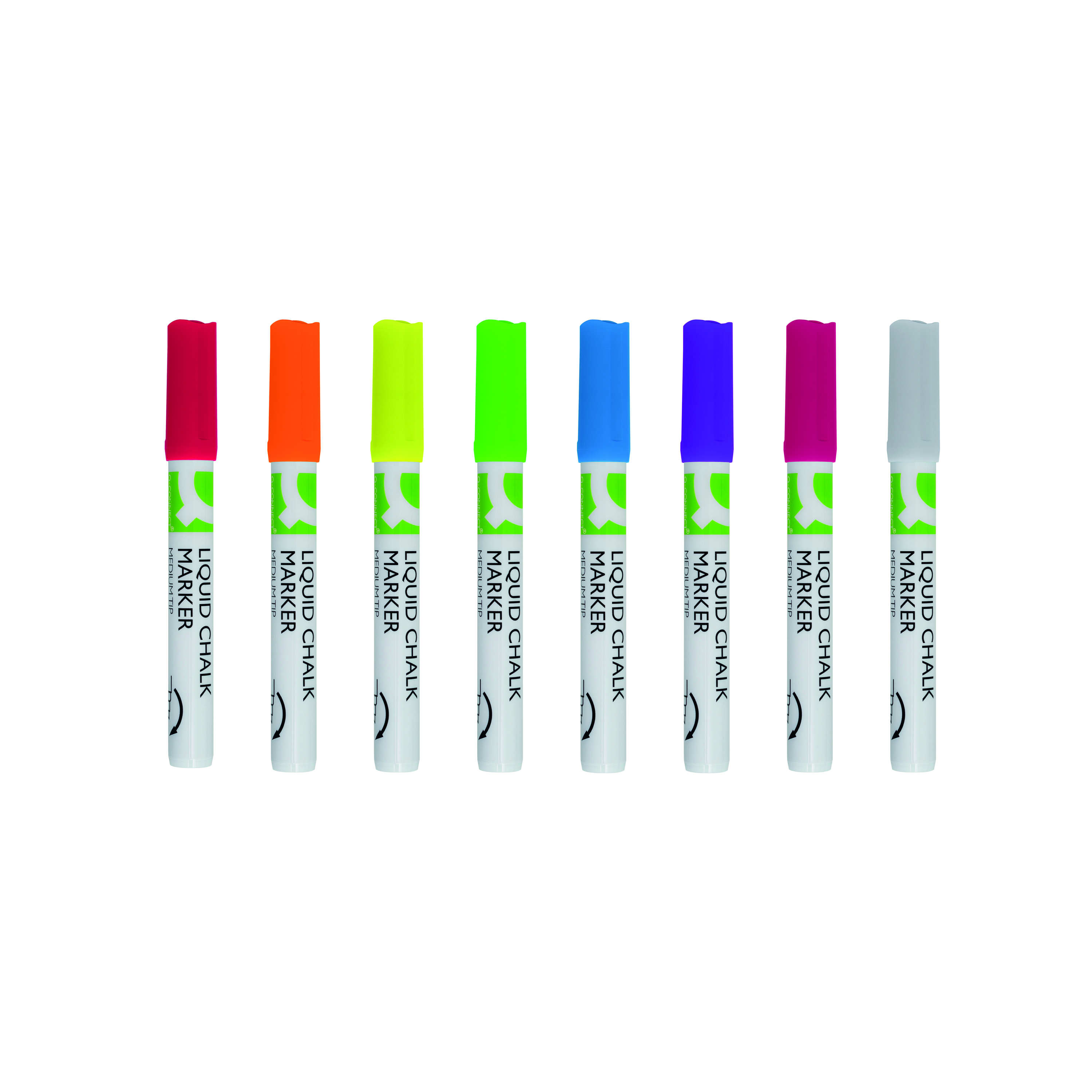 Q-Connect+Chalk+Markers+Medium+Tip+Assorted+%28Pack+of+8%29+KF16281