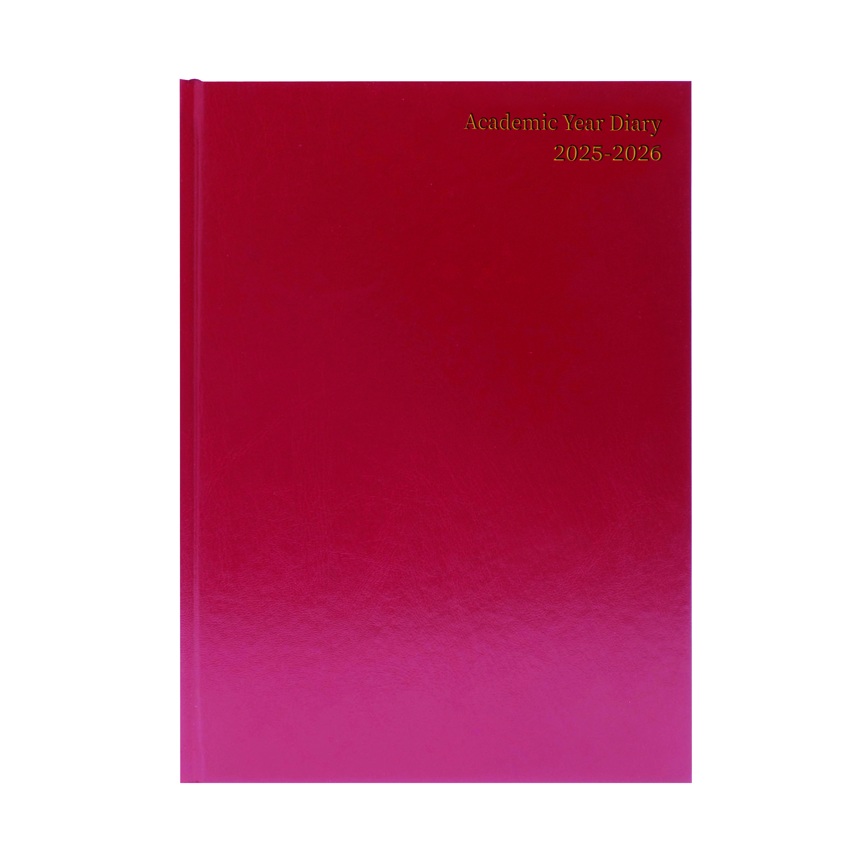 5+Star+Academic+Diary+Week+To+View+A5+Burgundy+2025-2026+KF3A5ABG25