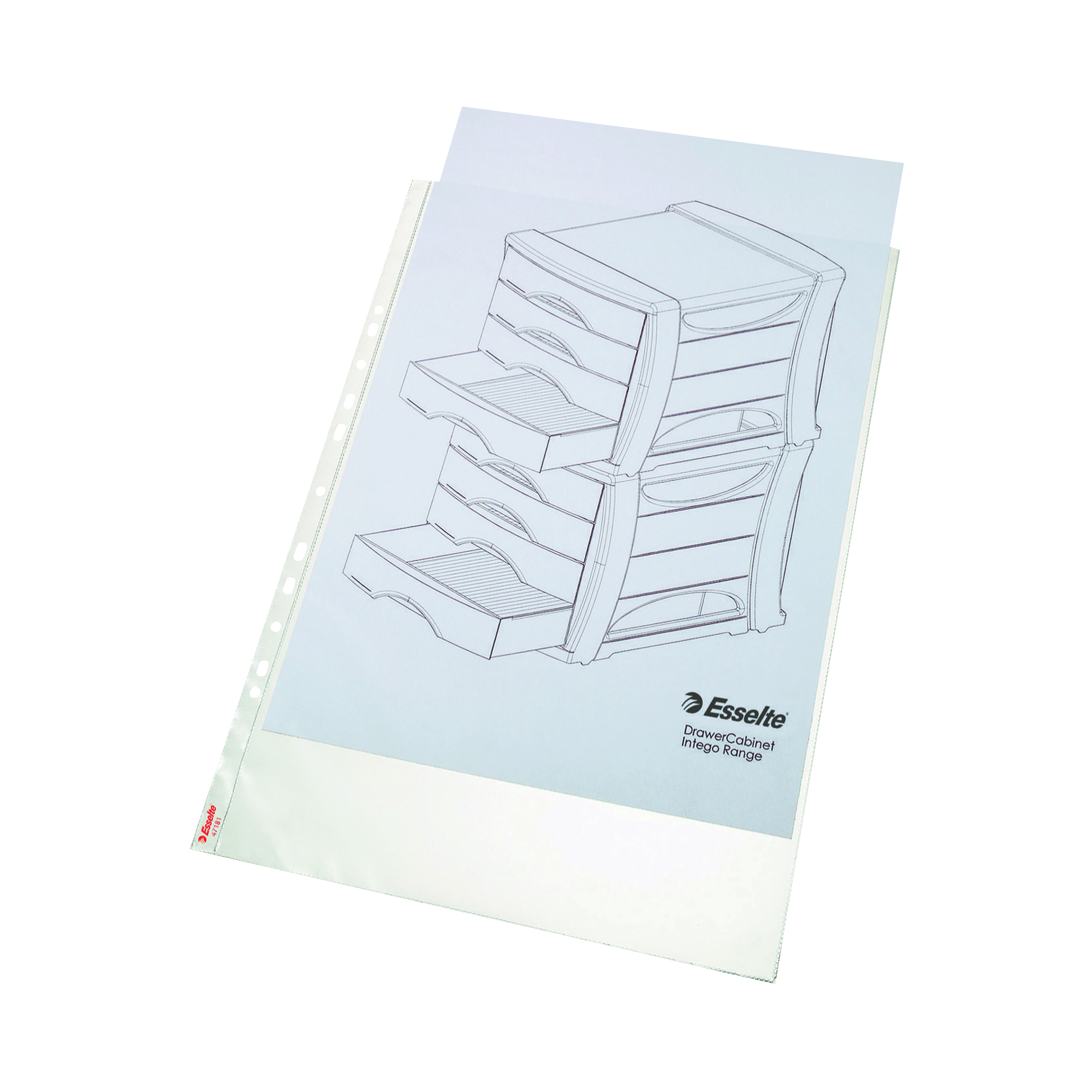 Esselte+Pocket+Portrait+Top+Opening+Embossed+A3+Clear+%28Pack+of+10%29+47181