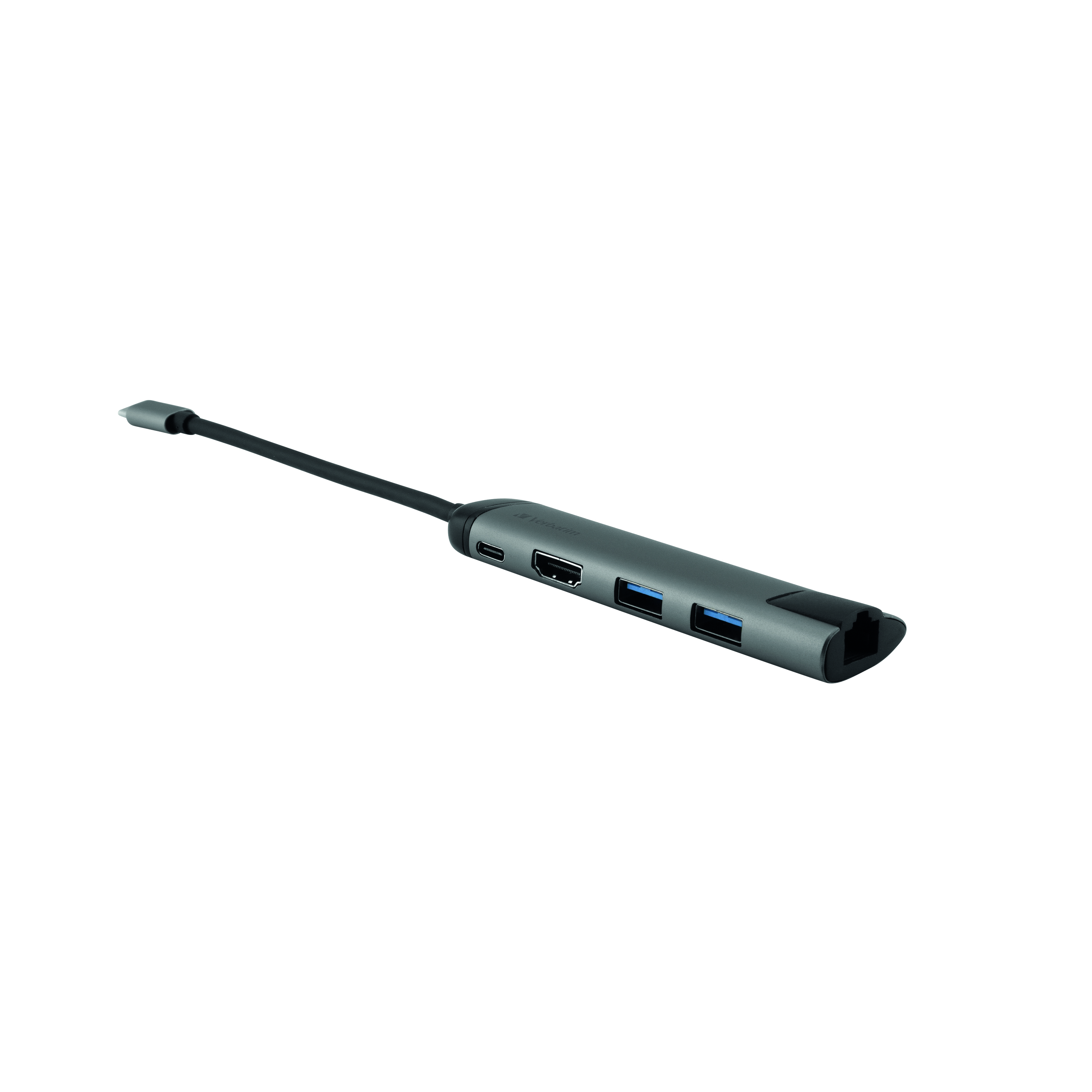 Verbatim+USB-C+Multiport+Hub+3.1+Gen+with+USB%2F2+x+HDMI%2FRJ45+49141