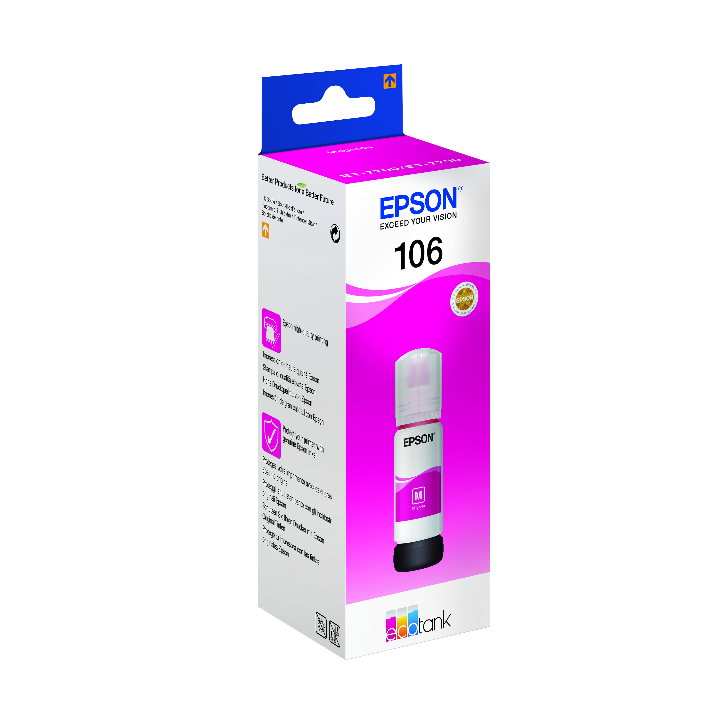 Epson+106+EcoTank+Ink+Bottle+Magenta+C13T00R340