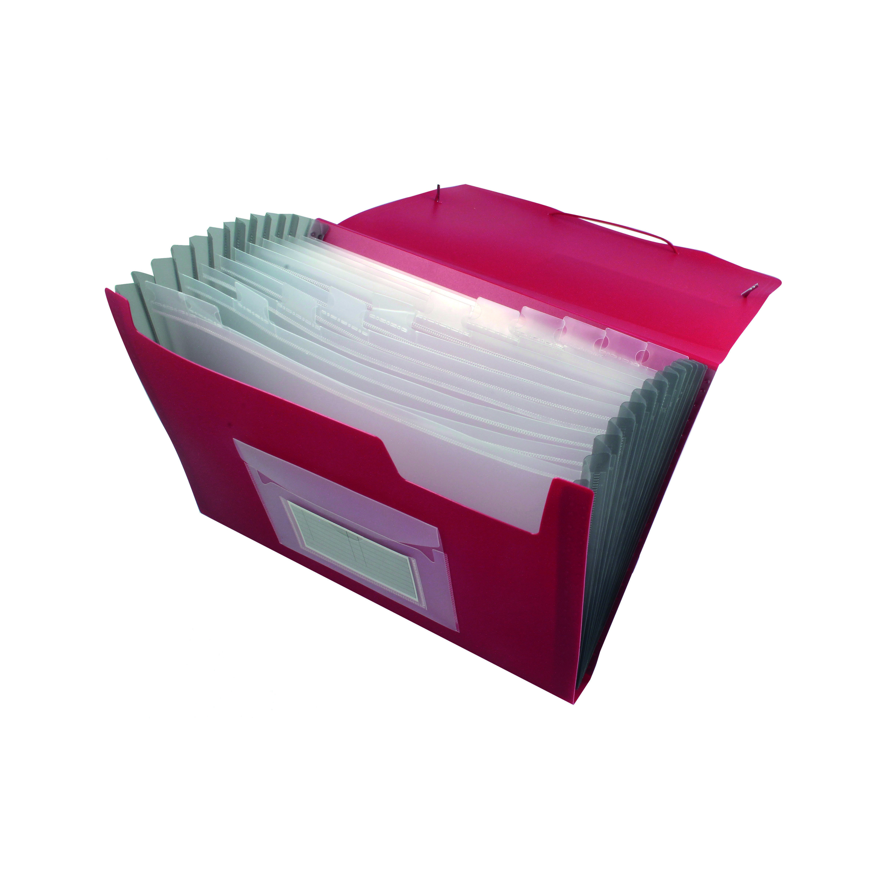 Q-Connect+Expanding+File+13-Pocket+Red+KF01274