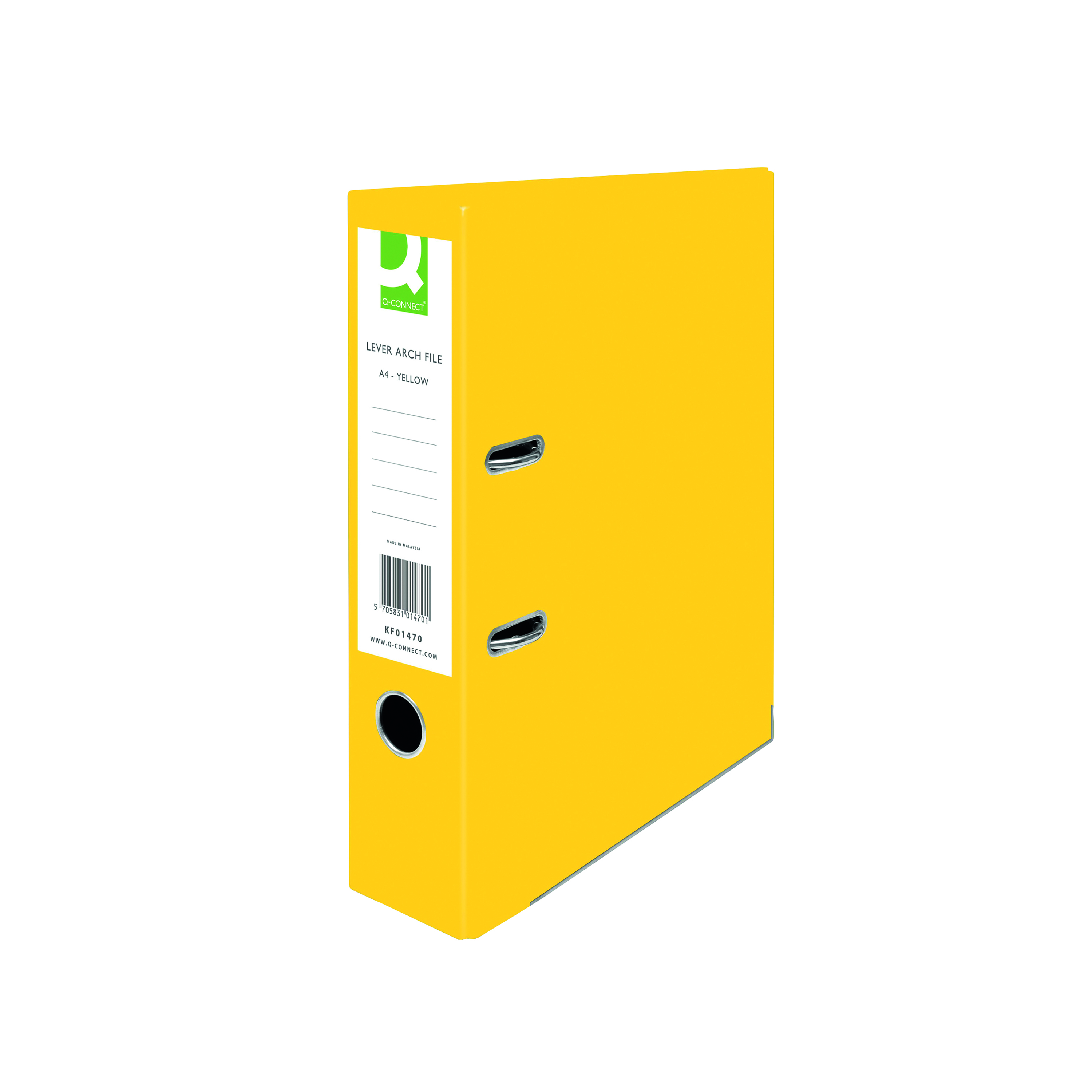Q-Connect+Lever+Arch+File+Paperbacked+A4+Yellow+%2810+Pack%29+KF01470
