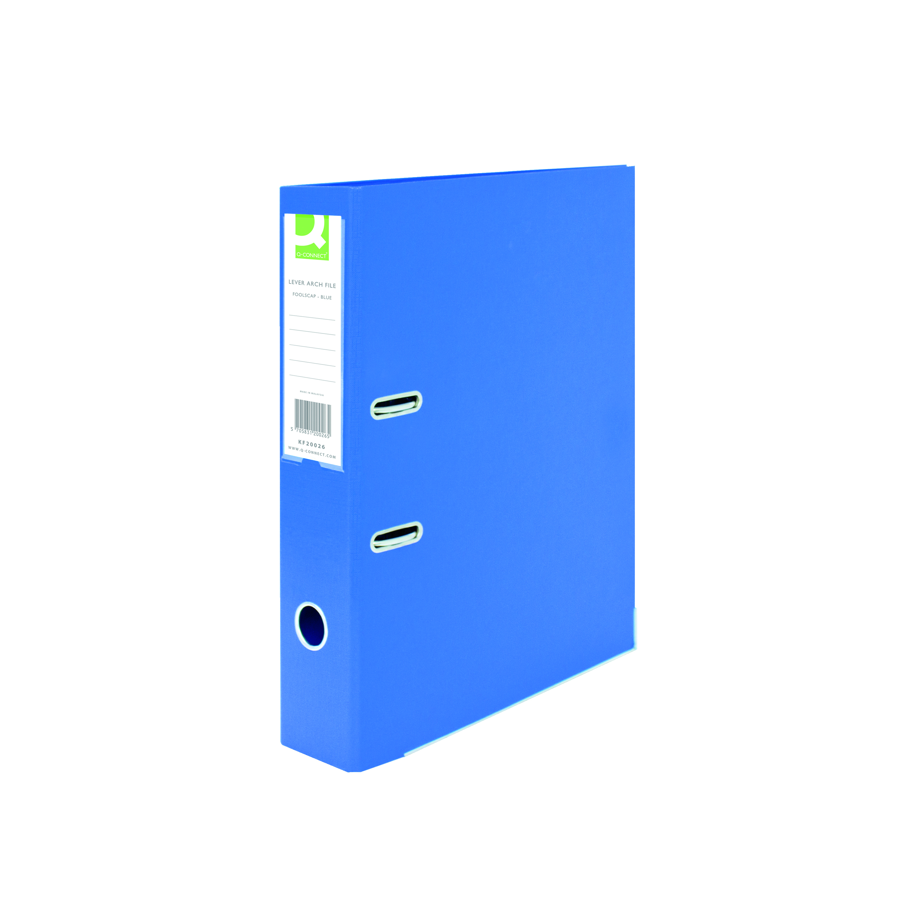 Q-Connect+70mm+Lever+Arch+File+Polypropylene+Foolscap+Blue+%28Pack+of+10%29+KF20026