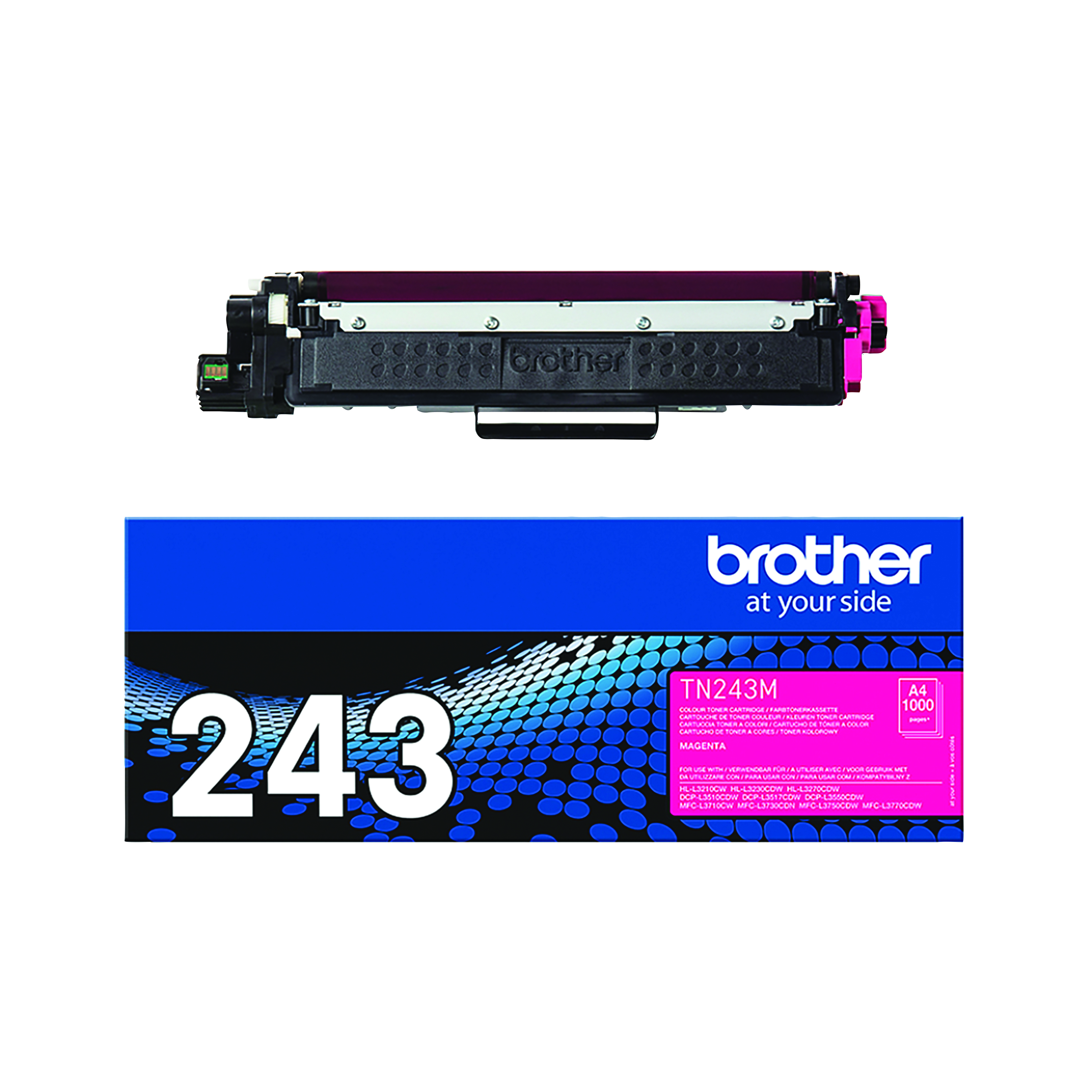 Brother+TN-243M+Toner+Cartridge+Magenta+TN243M