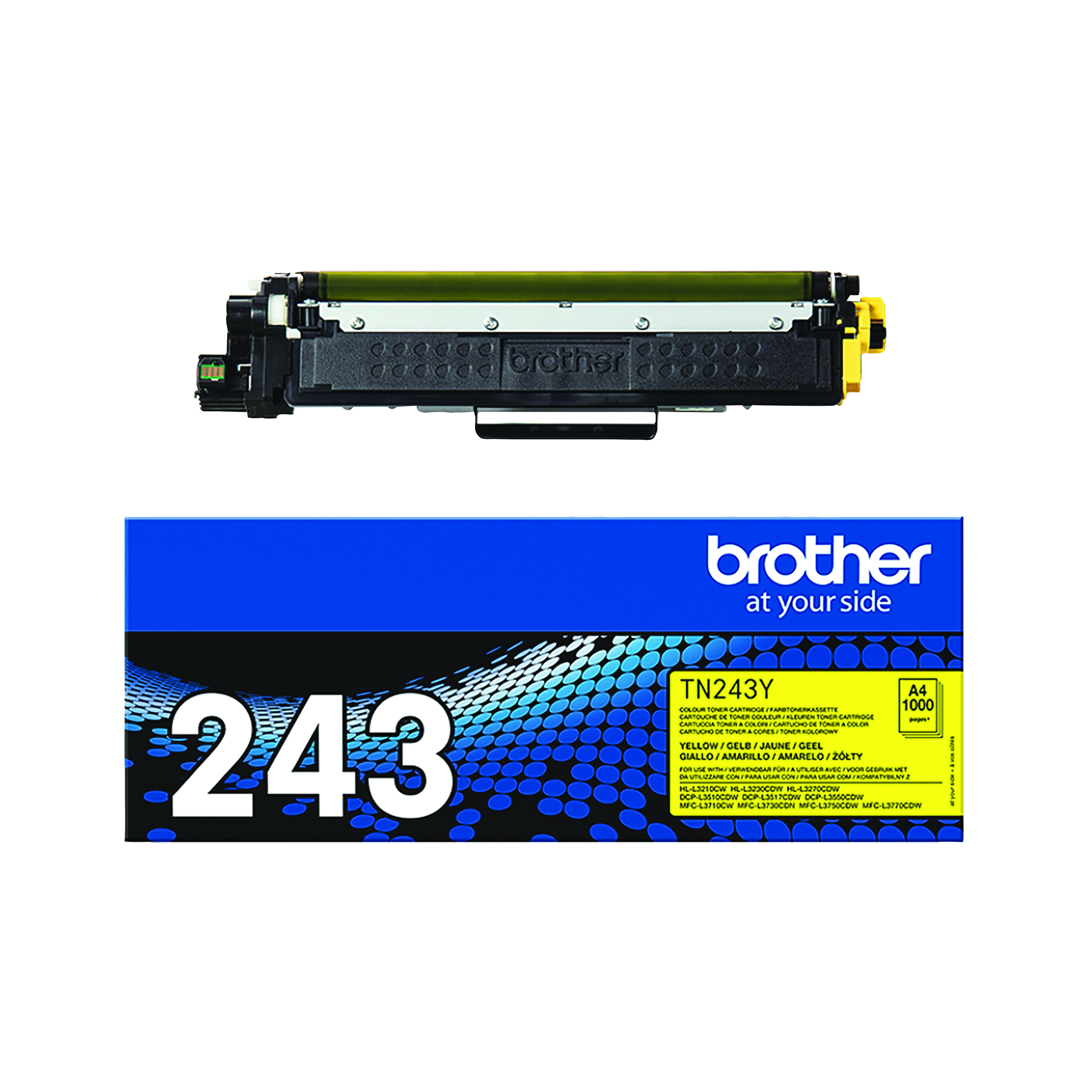 Brother+TN-243Y+Toner+Cartridge+Yellow+TN243Y