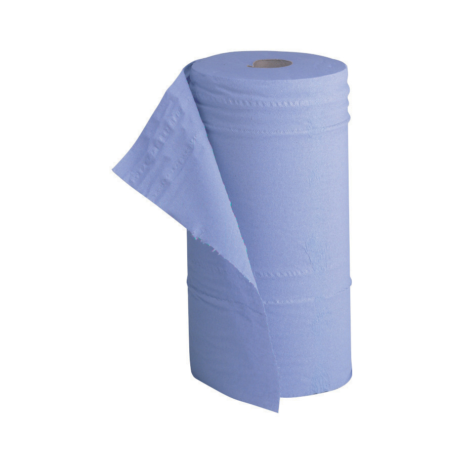 5+Star+Hygiene+Couch+Rolls+2-Ply+130+Sheets+250mmx40m+Blue