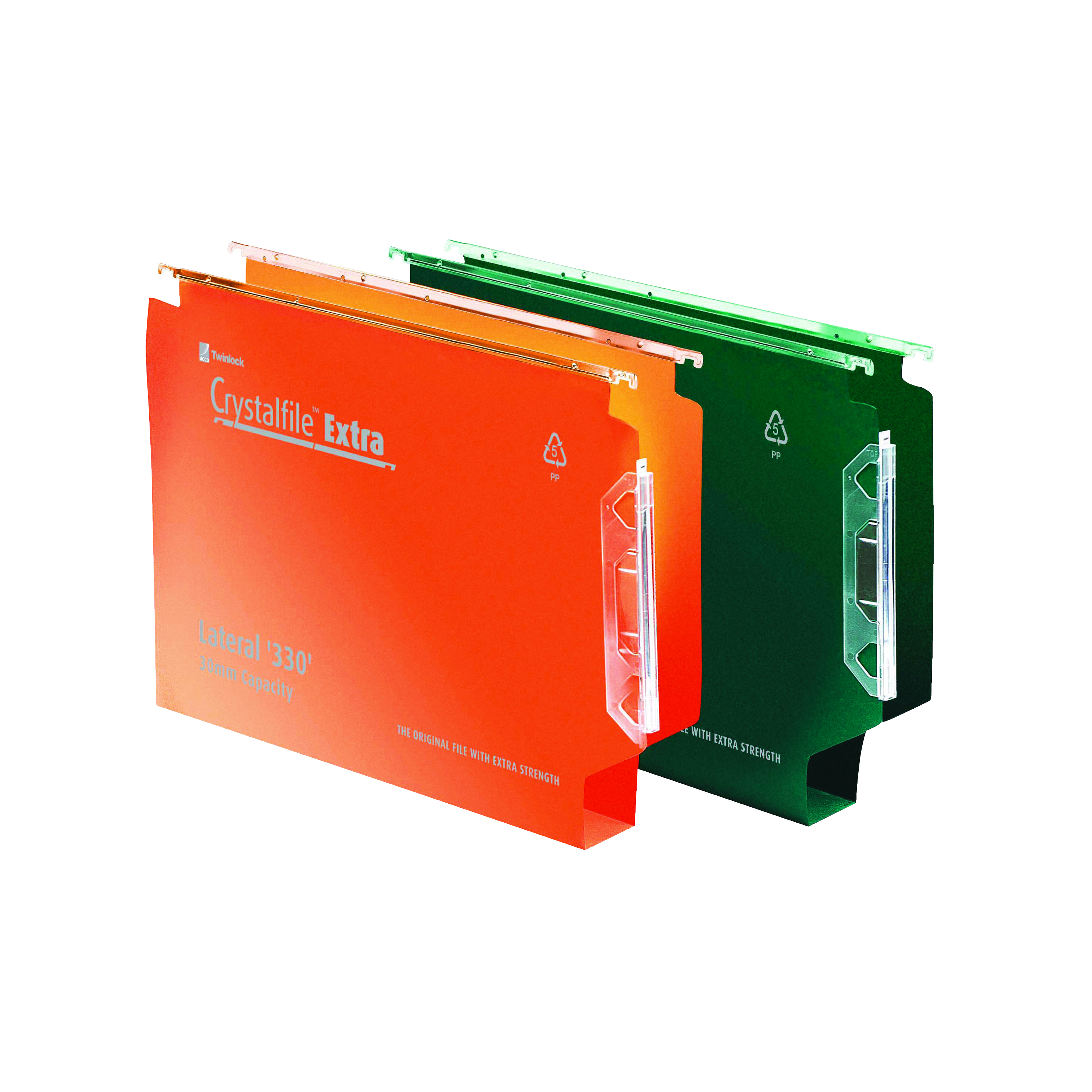 Rexel+Crystalfile+Extra+30mm+File+300+Sheet+Green+%28Pack+of+25%29+3000122