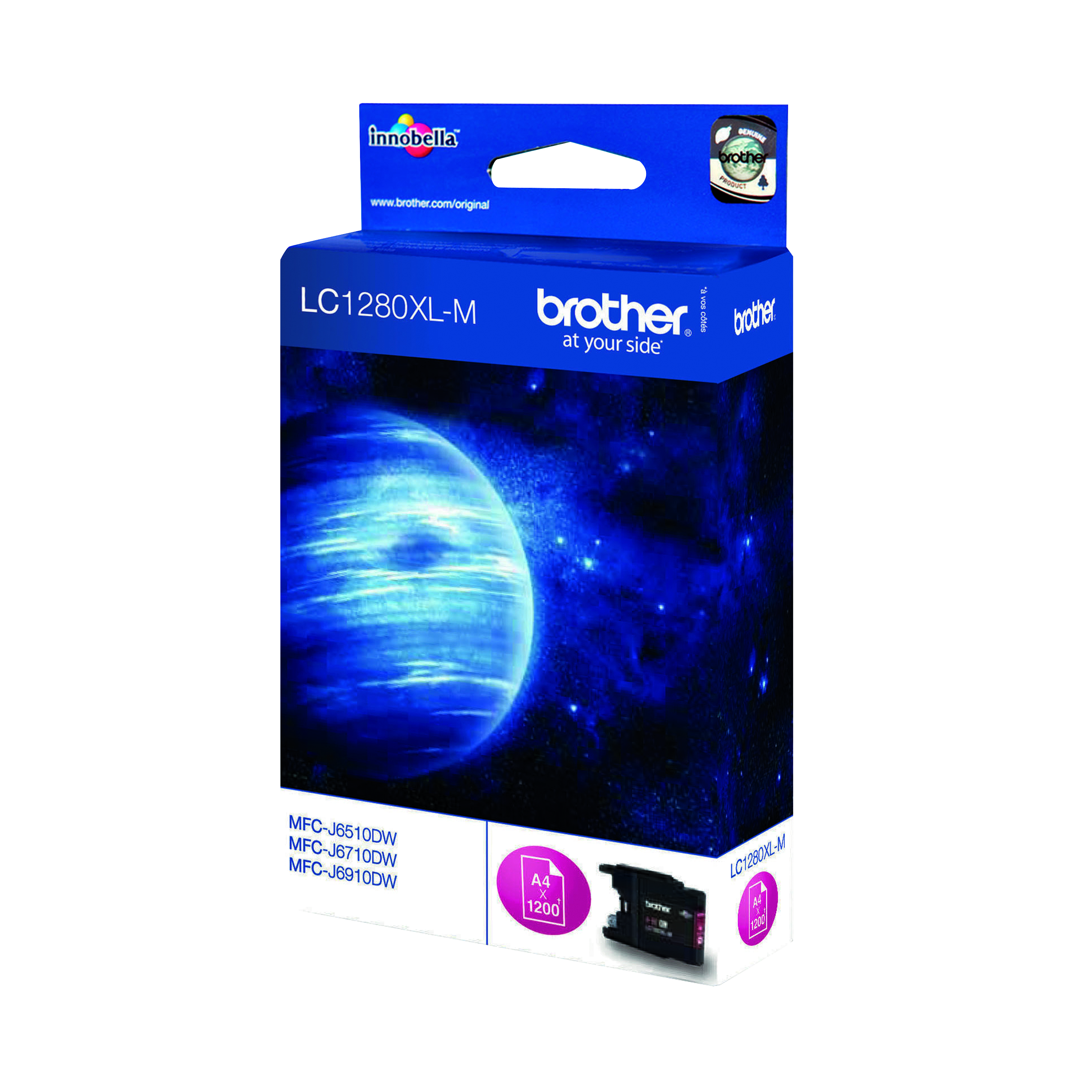 Brother+LC1280XLM+Inkjet+Cartridge+High+Yield+Magenta+LC1280XLM