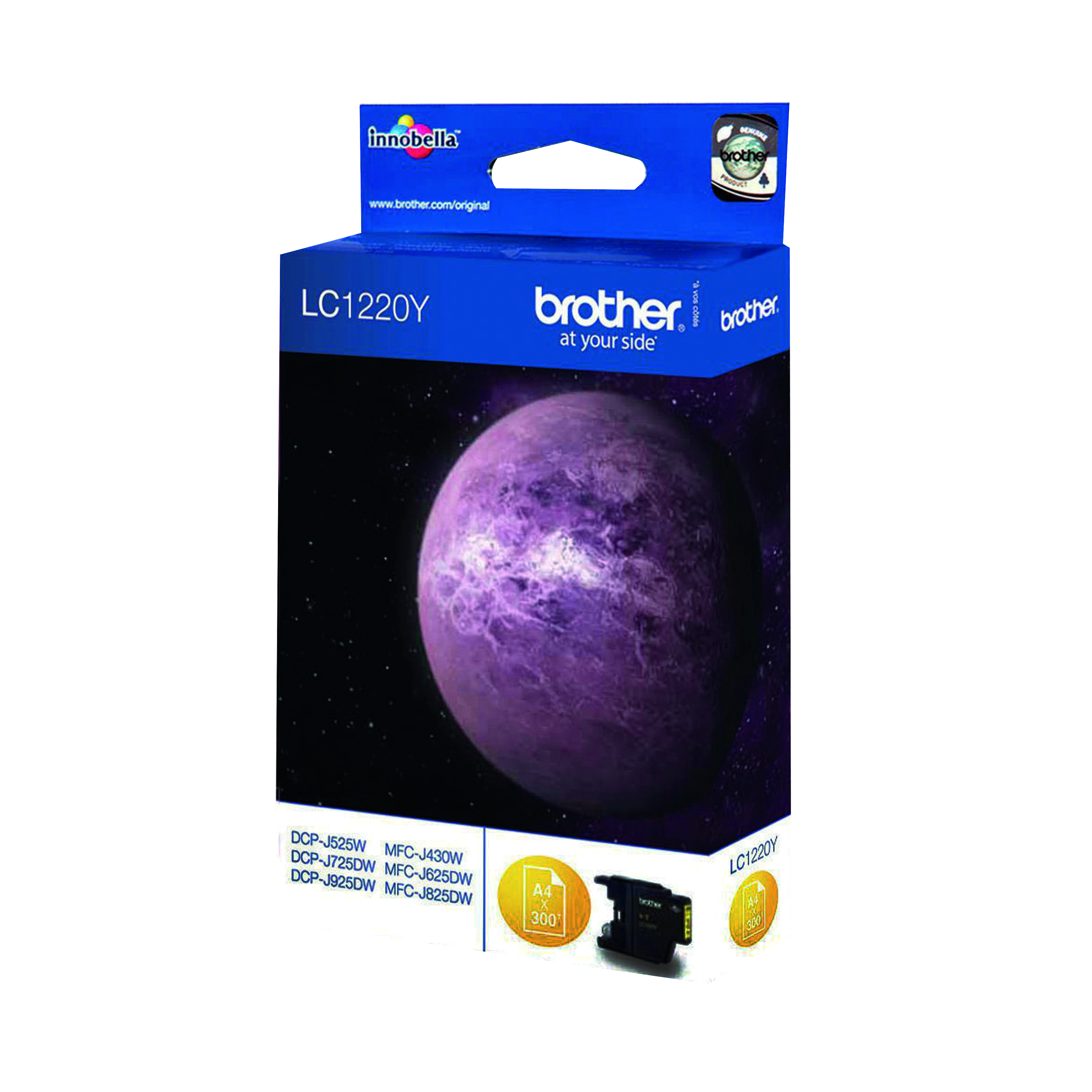 Brother+LC1220Y+Inkjet+Cartridge+Yellow+LC1220Y