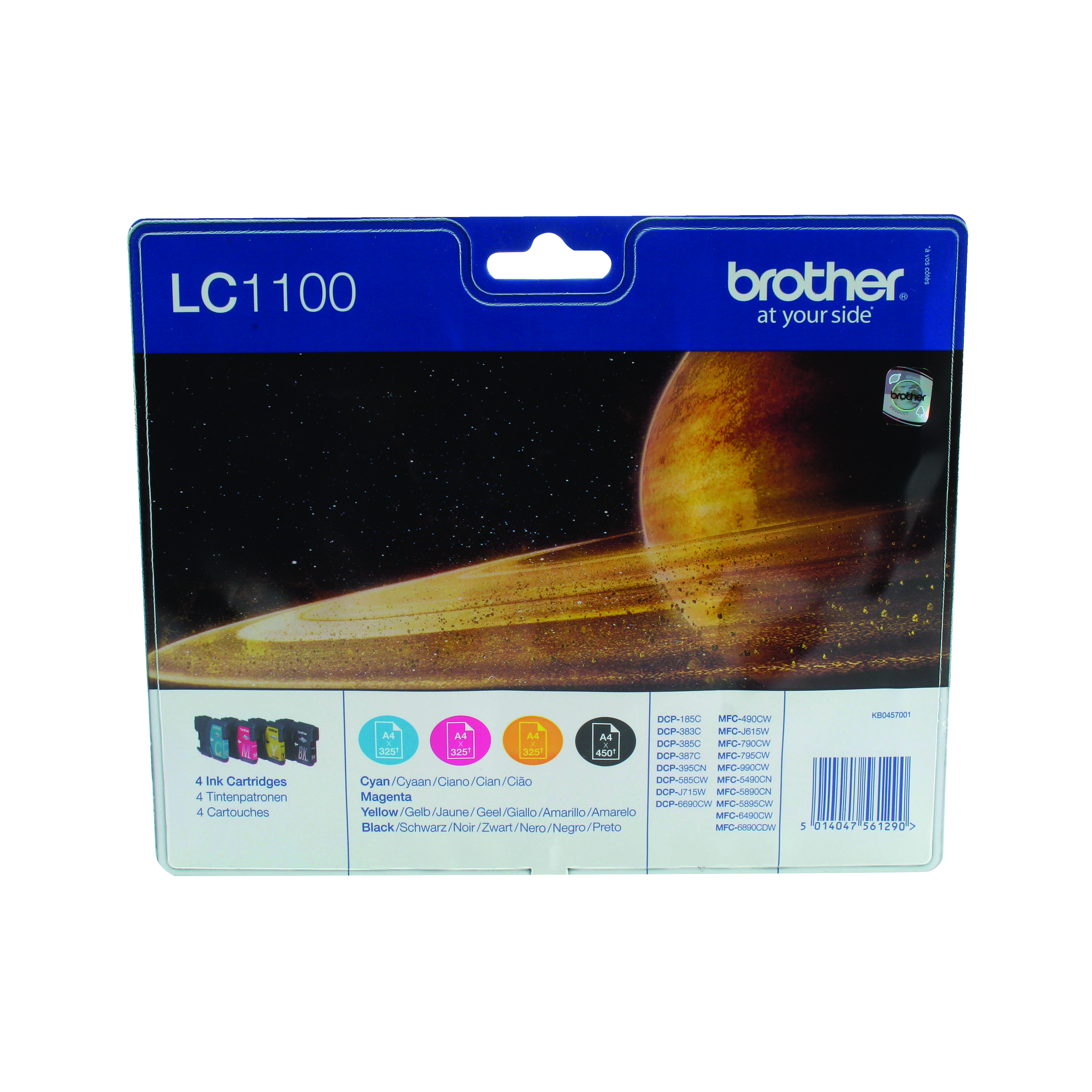 Brother+LC1100+Inkjet+Cartridges+CMYK+Multipack+LC1100VALBP
