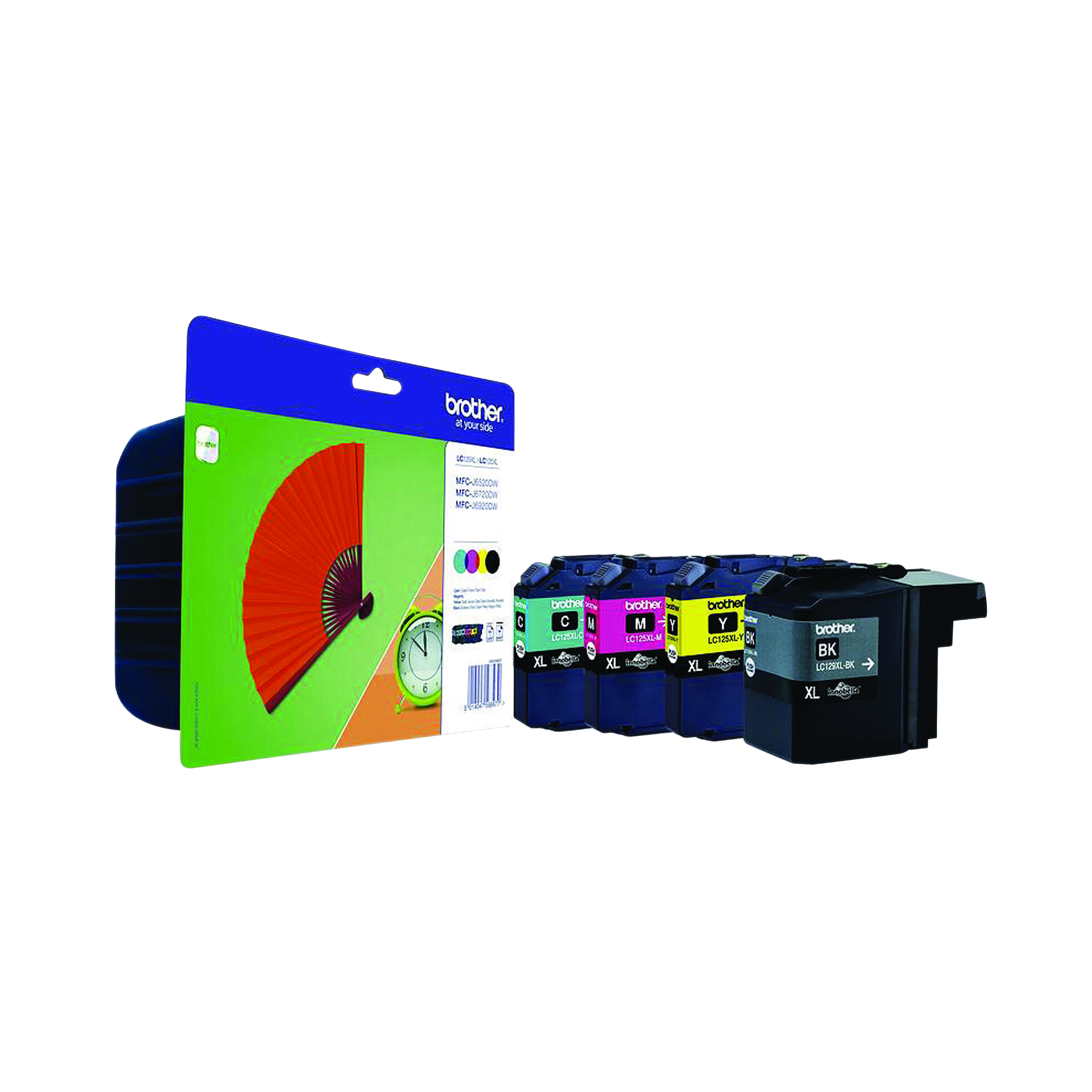 Brother+LC129XL+Inkjet+Cartridge+HY+CMYK+Multipack+LC129XLVALBP