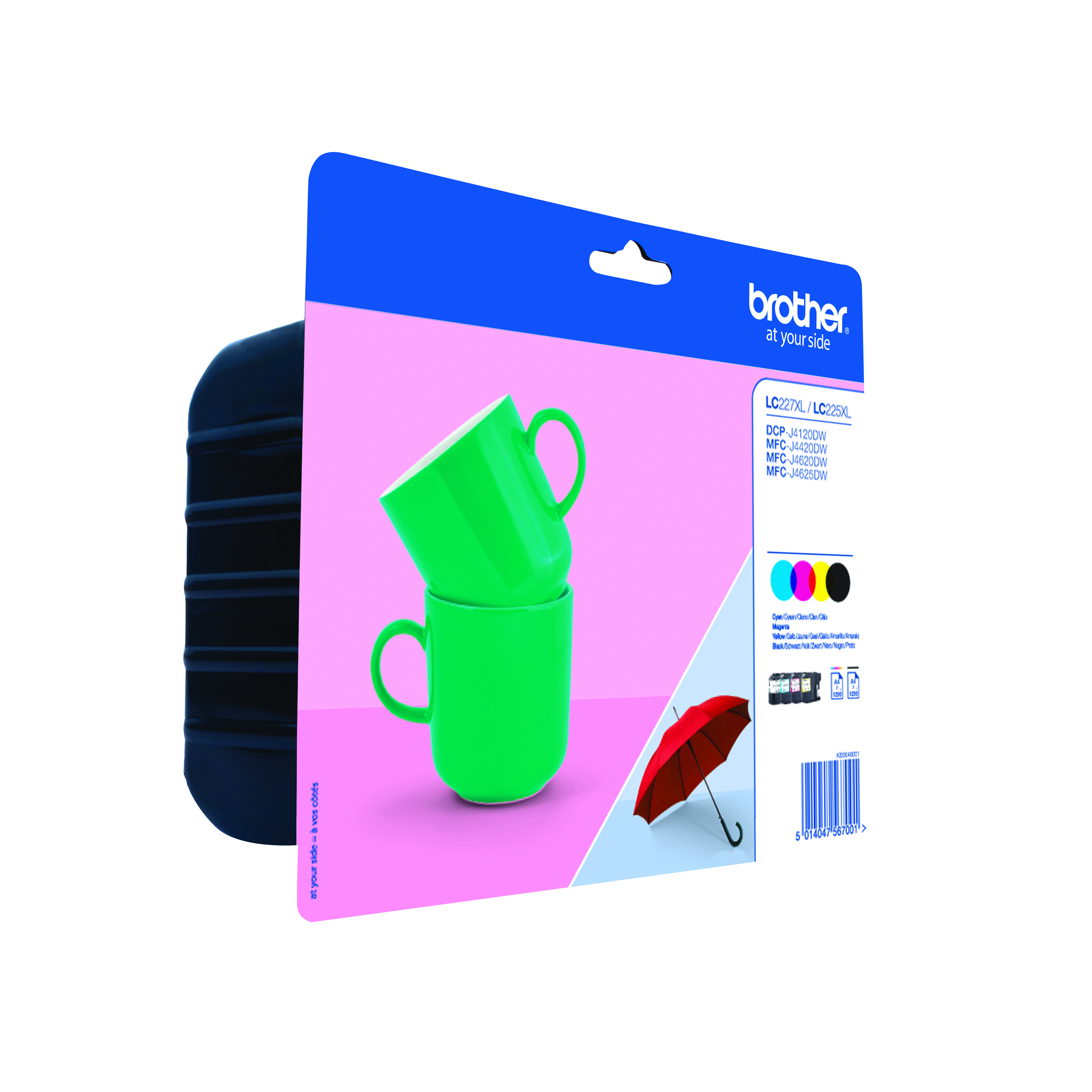 Brother+LC227XL+Inkjet+Cartridge+HY+CMYK+Multipack+LC227XLVALBP