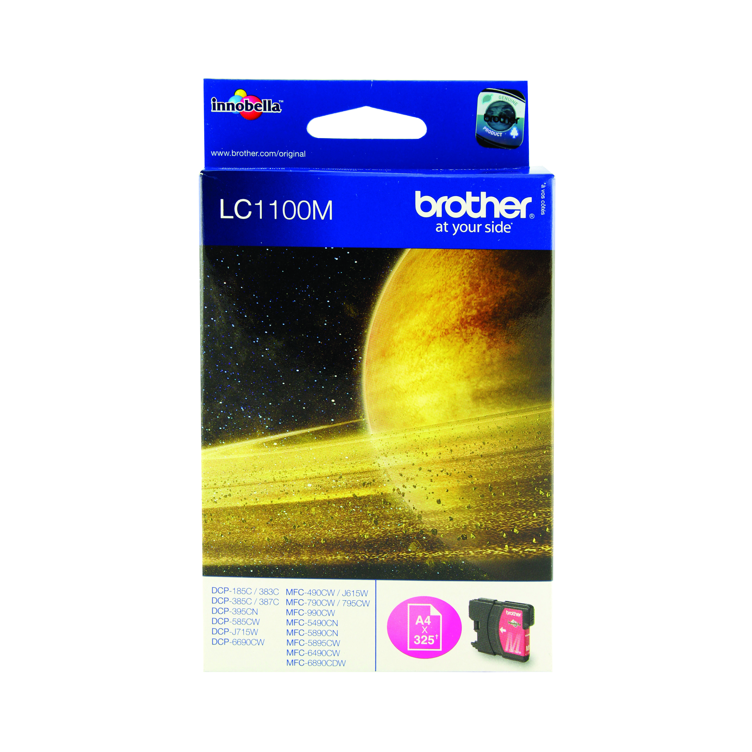 Brother+LC1100M+Inkjet+Cartridge+Magenta+LC1100M