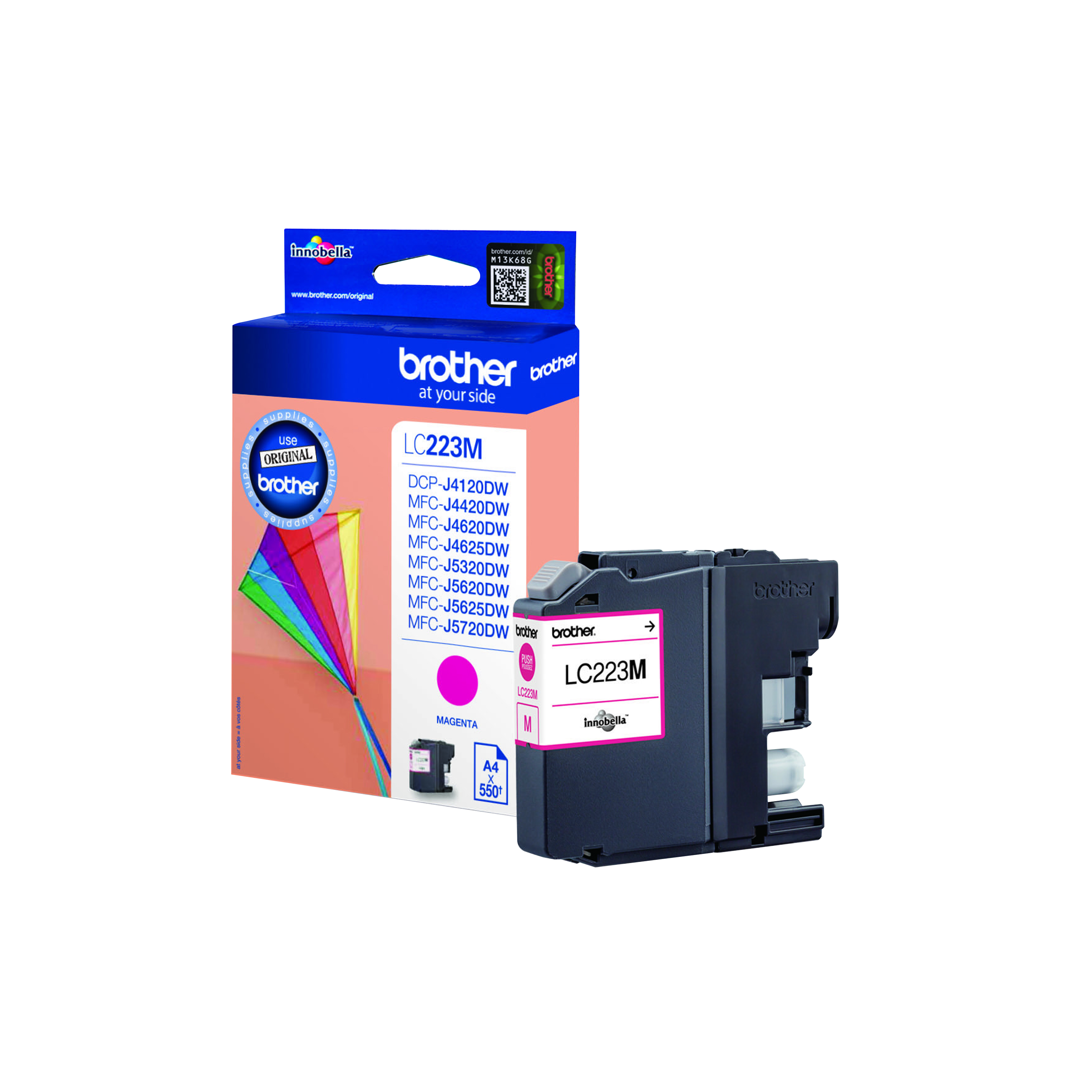 Brother+LC223M+Inkjet+Cartridge+Magenta+LC223M