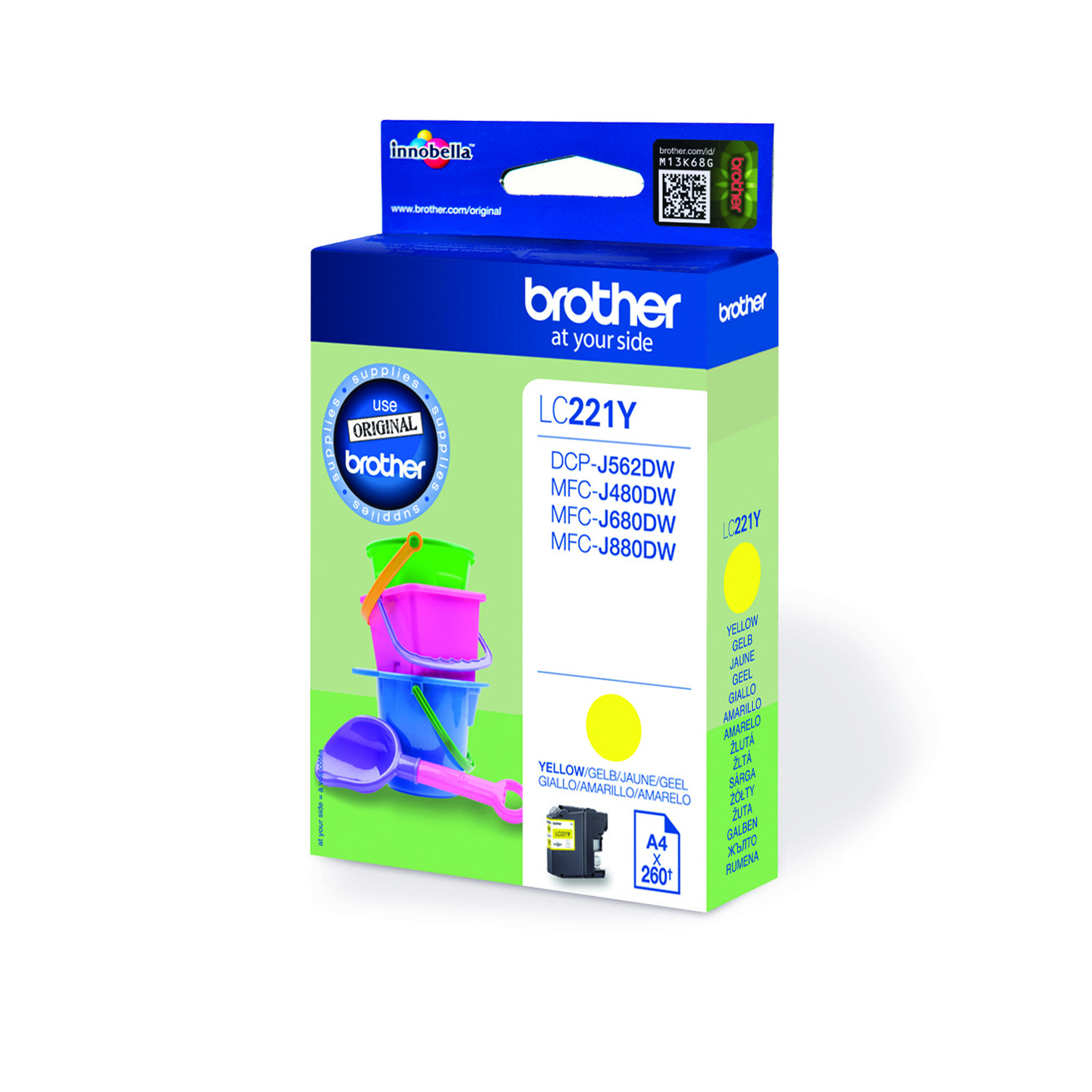 Brother Yellow LC221Y Ink Cartridge