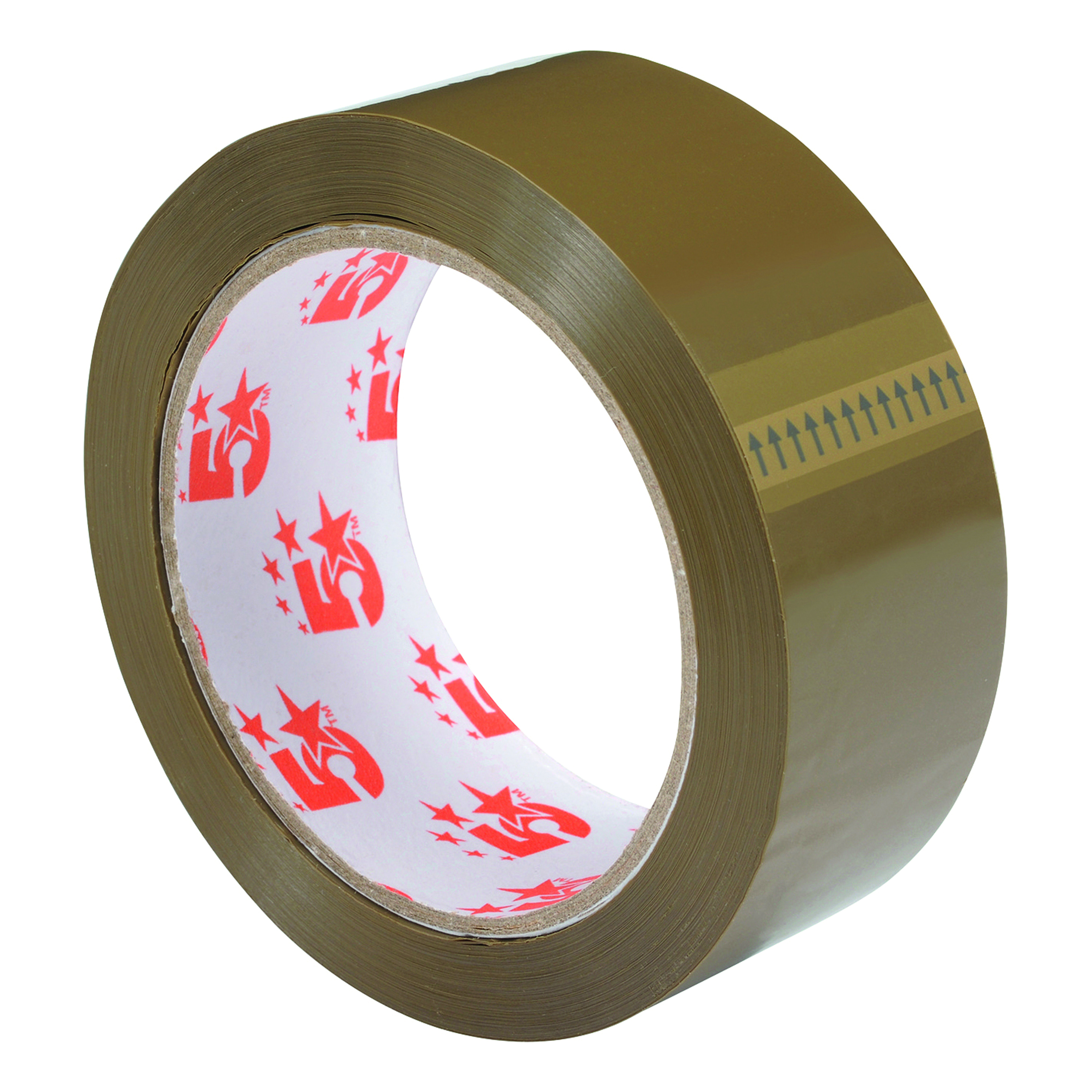 5+Star+Office+Packaging+Tape+Polypropylene+38mmx66m+Buff+%28Pack+of+6%29