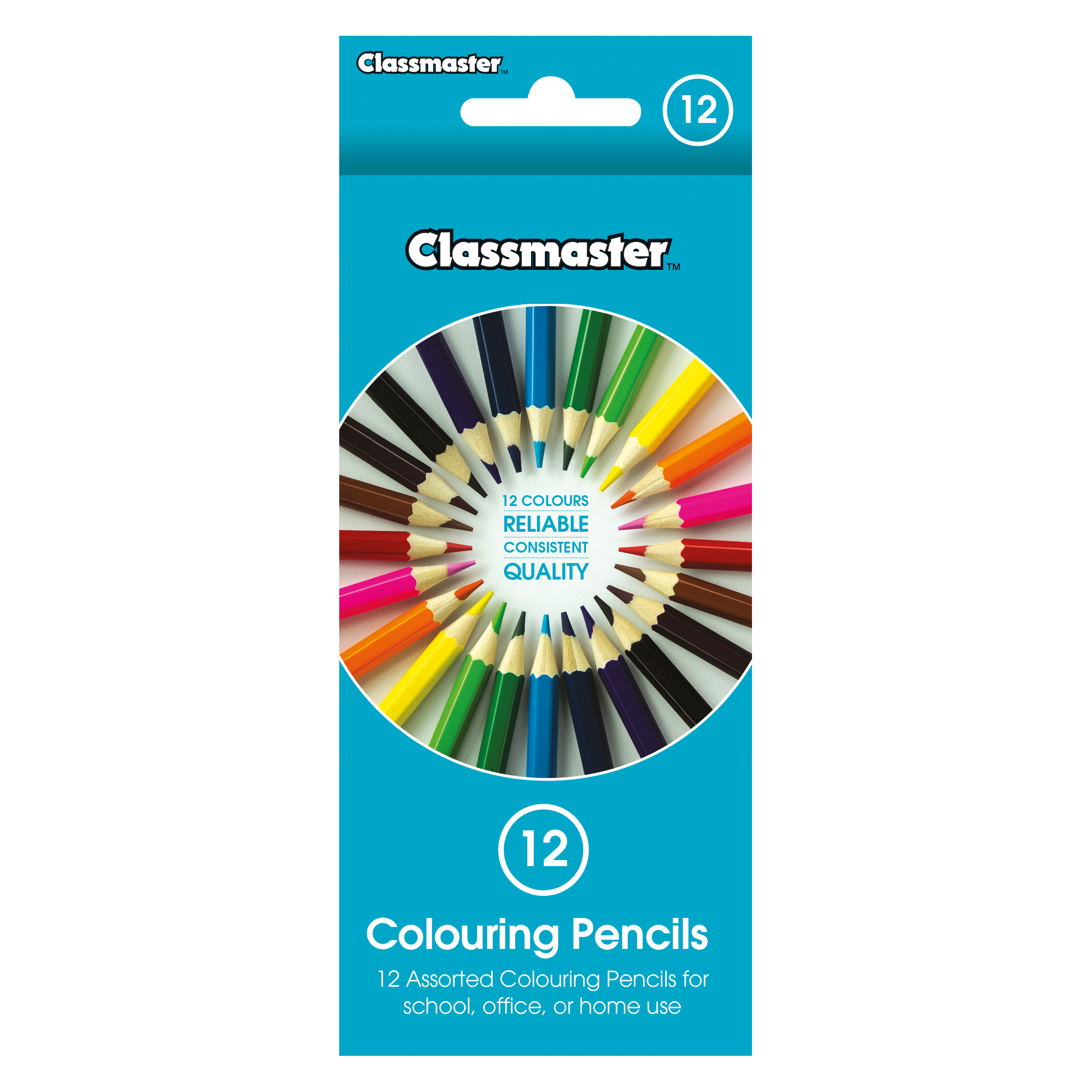 Classmaster+Colouring+Pencils+Assorted+%28Pack+of+12%29+CPW12