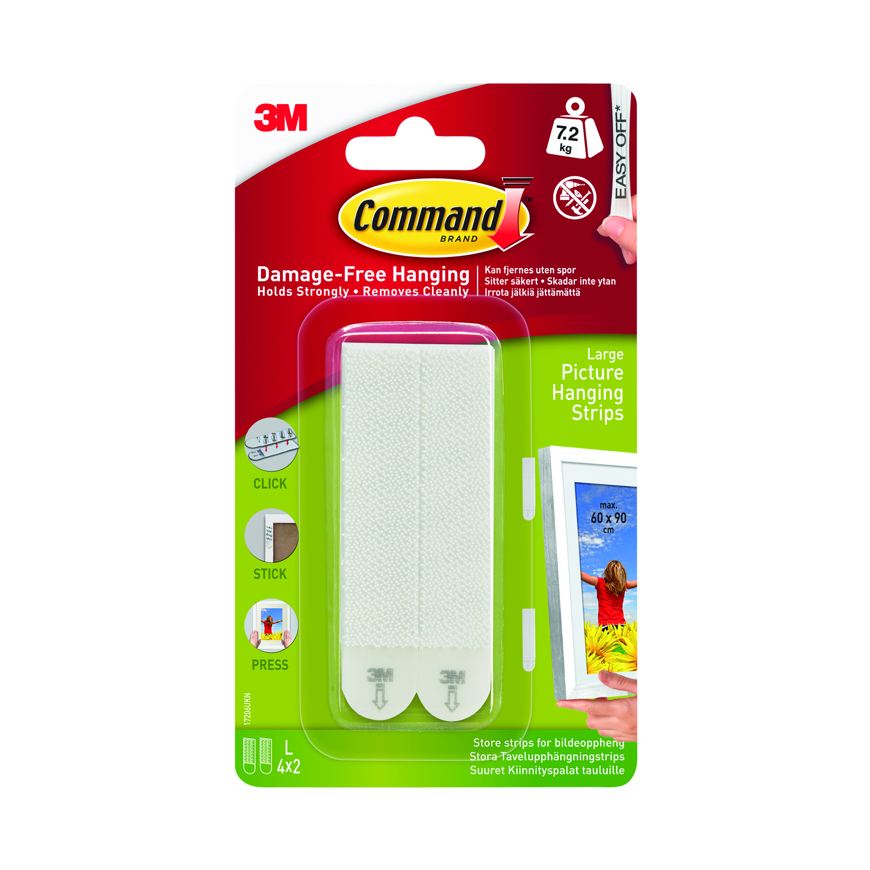 3M+Command+Picture+Hanging+Strips+Large+%28Pack+of+4%29+17206