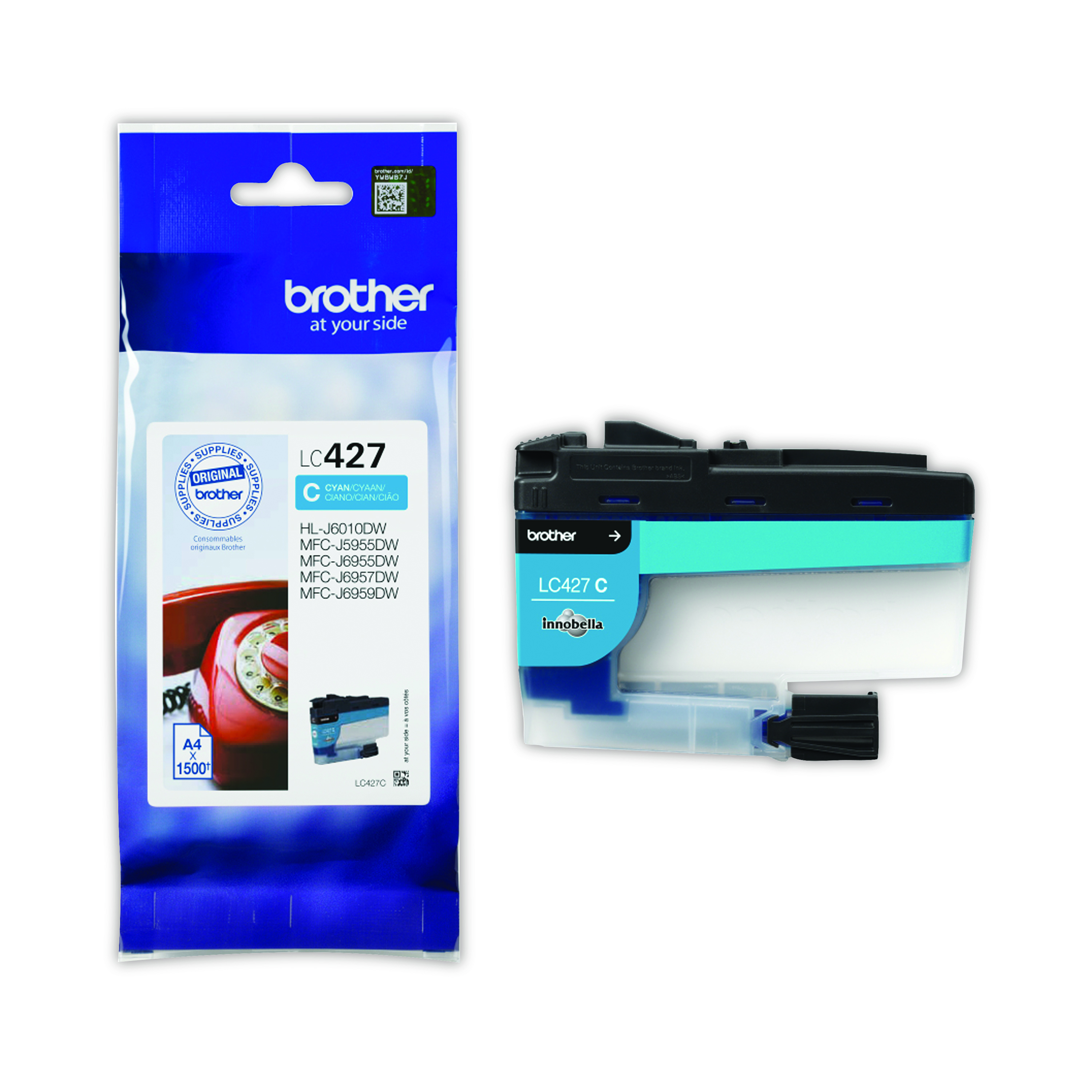 Brother+LC427C+Inkjet+Cartridge+Cyan+LC427+C