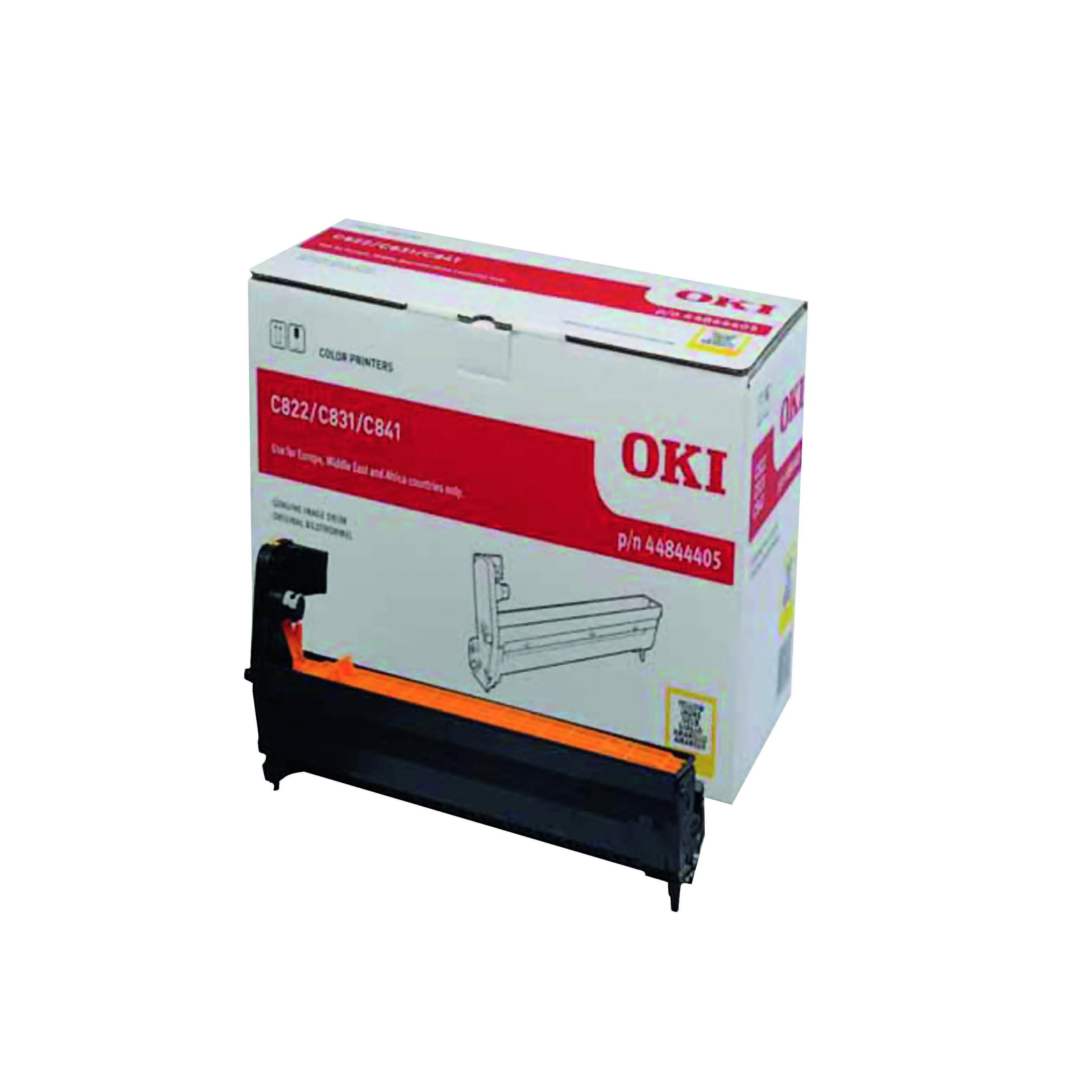 Oki+C831+30K+Image+Drum+Yellow+44844405