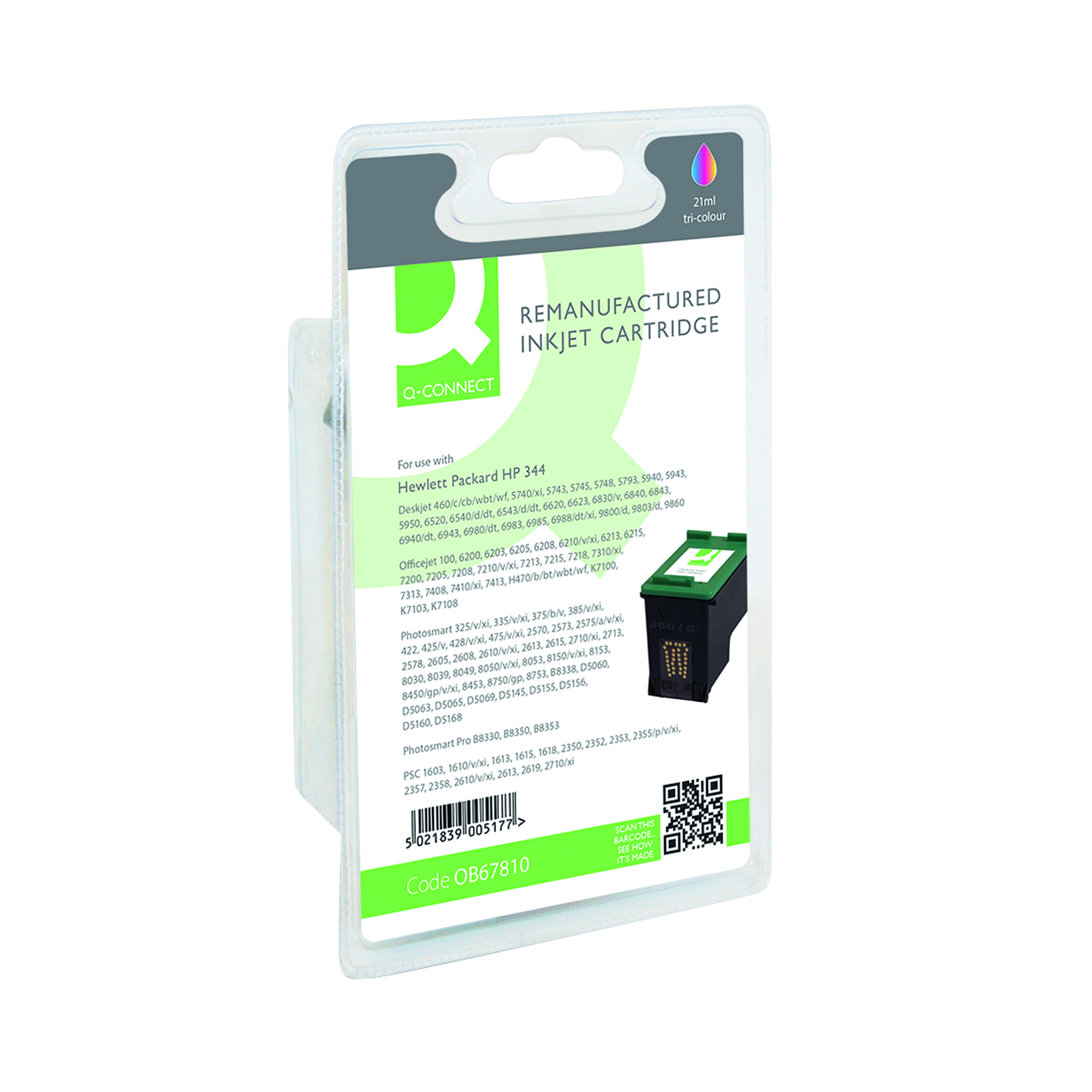 Q-Connect+Compatible+Inkjet+Cartridge+Tri-colour+For+HP+C936EE+C936EE-COMP