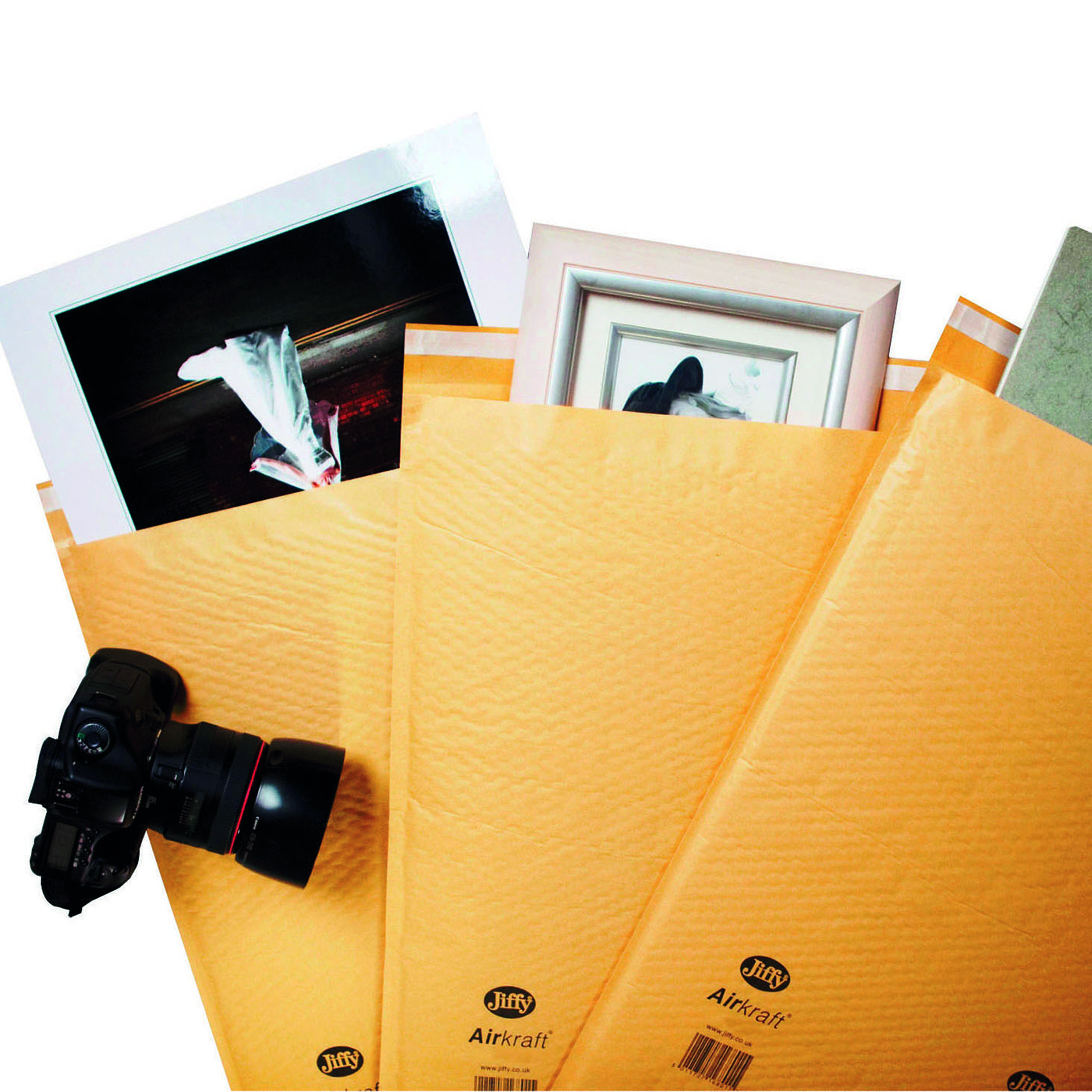 Jiffy+Airkraft+Bag+Size+0+140x195mm+Gold+%28Pack+of+100%29+JL-GO-0