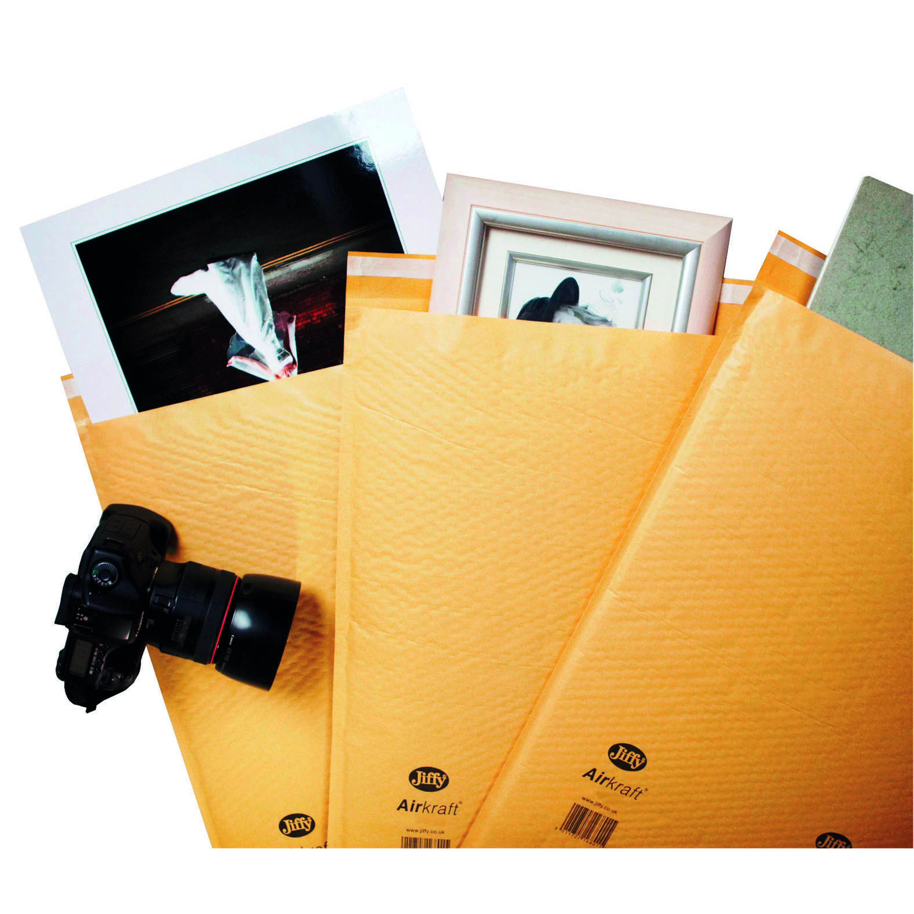 Jiffy+Airkraft+Bag+Size+4+240x320mm+Gold+%28Pack+of+50%29+JL-GO-4