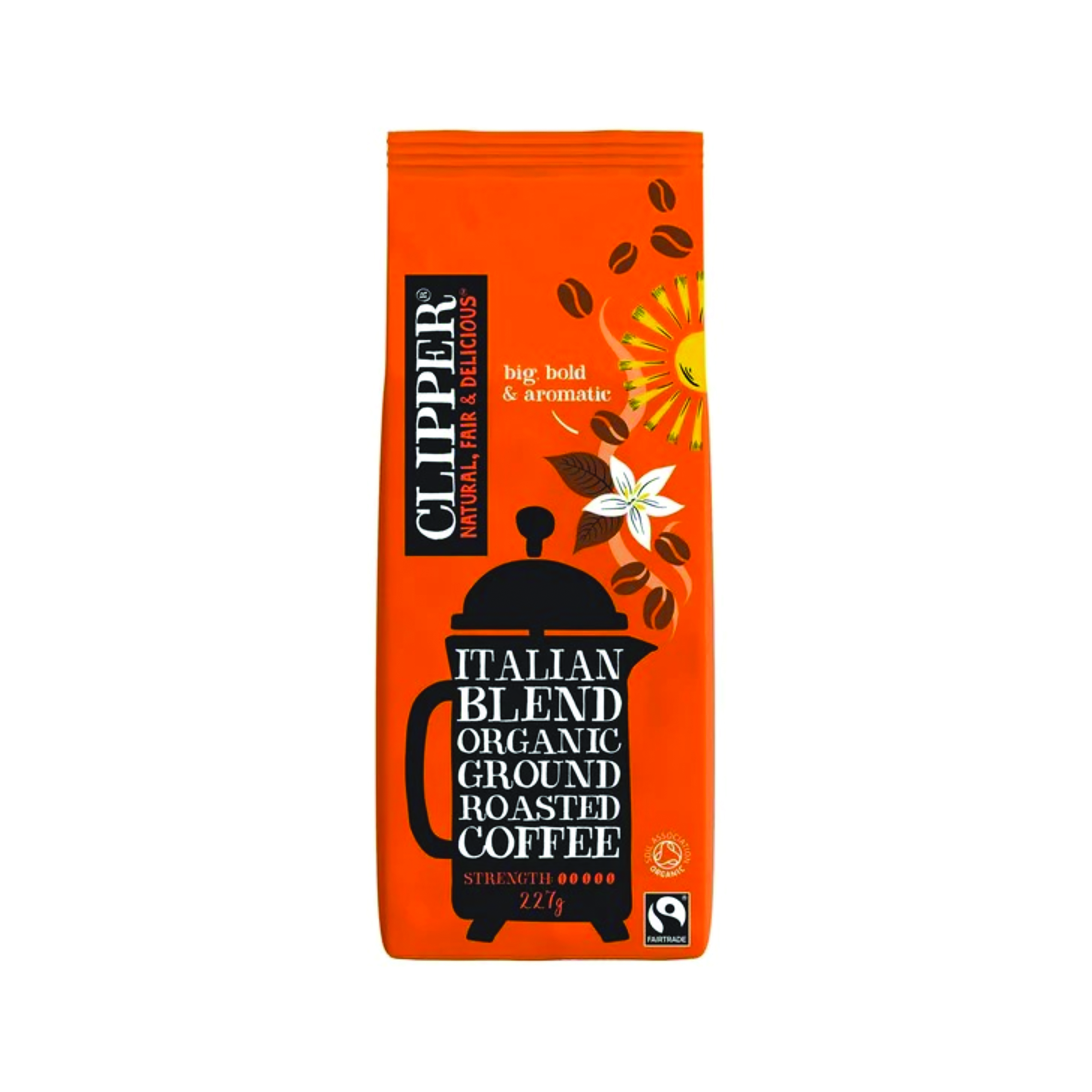 Clipper+Fairtrade+Italian+Style+Coffee+Roast+and+Ground+Organic+227g+CTN266