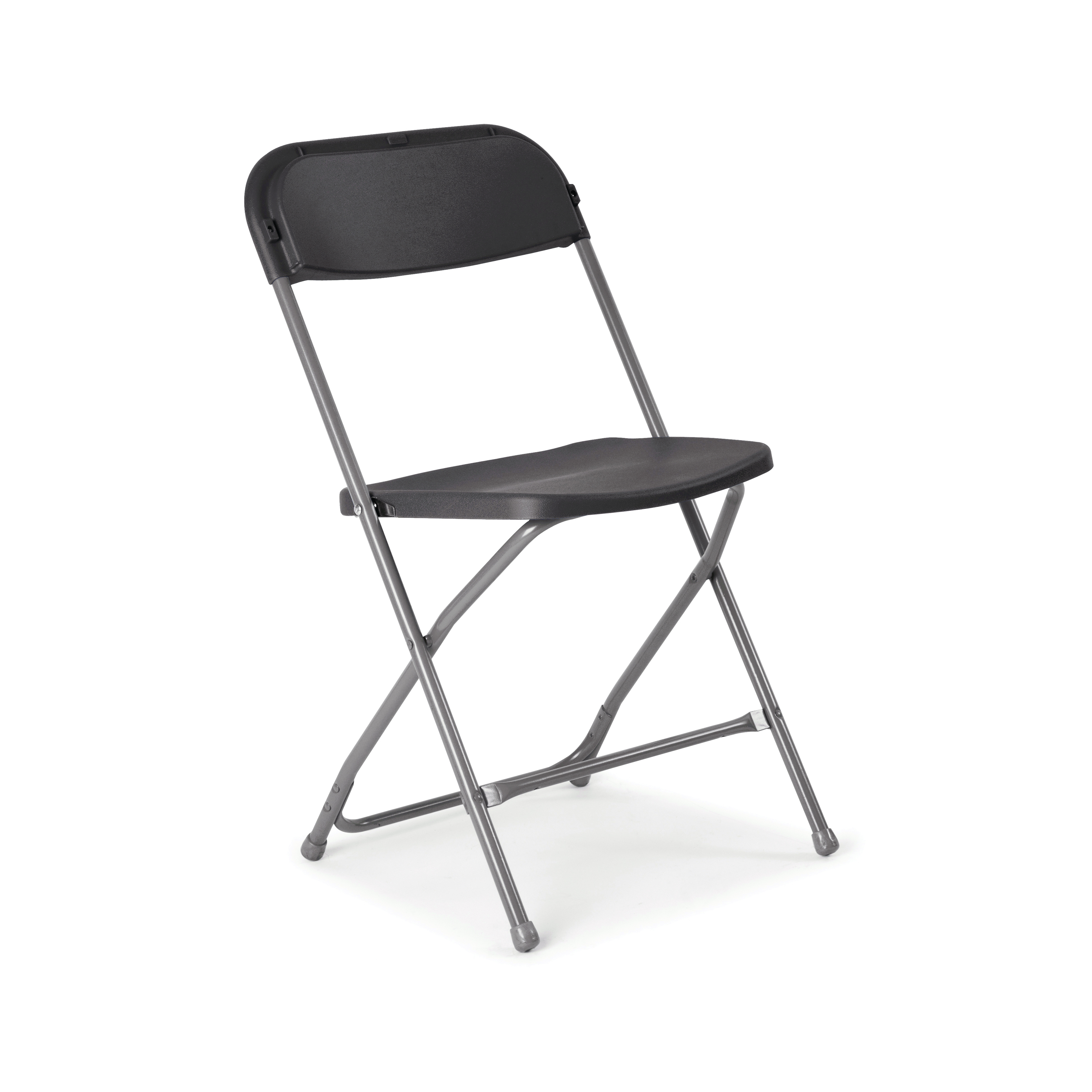 Titan+Straight+Back+Folding+Chair+445x460x870mm+Charcoal+KF90528