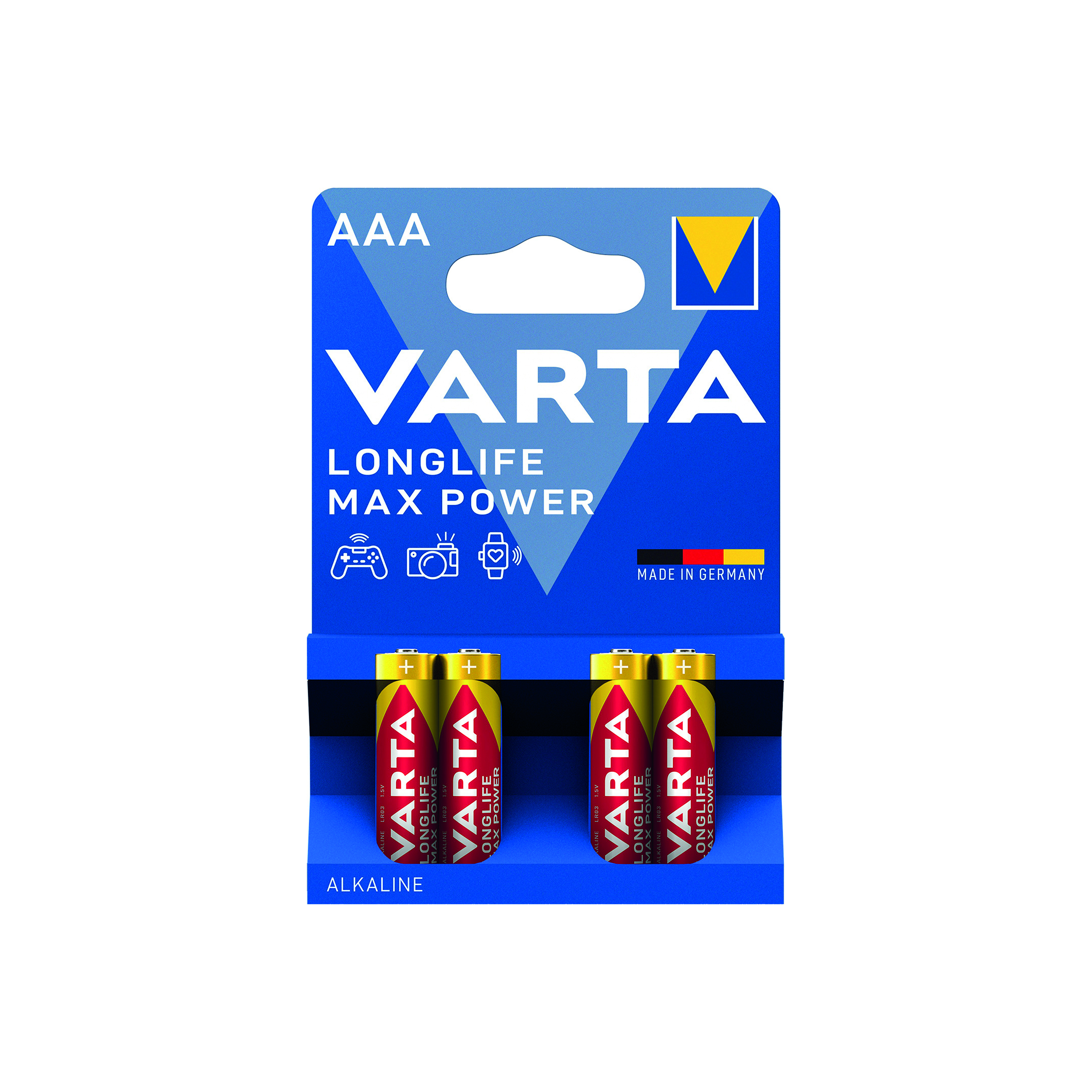 Varta+Longlife+Max+Power+AAA+Battery+%28Pack+of+4%29+04703101404