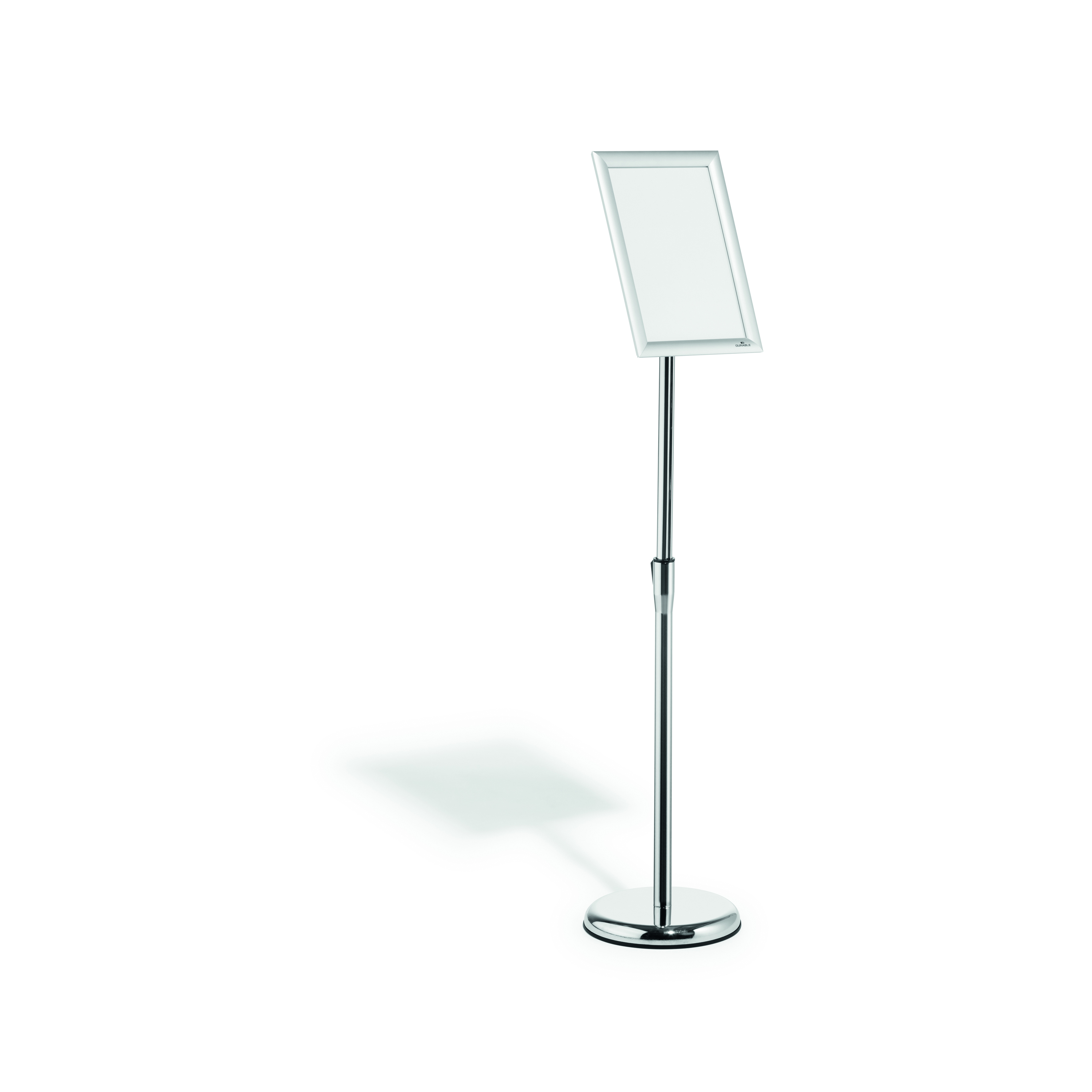 Durable+Floor+Infostand+With+Aluminium+Snap+Frame+A4+Silver+479823