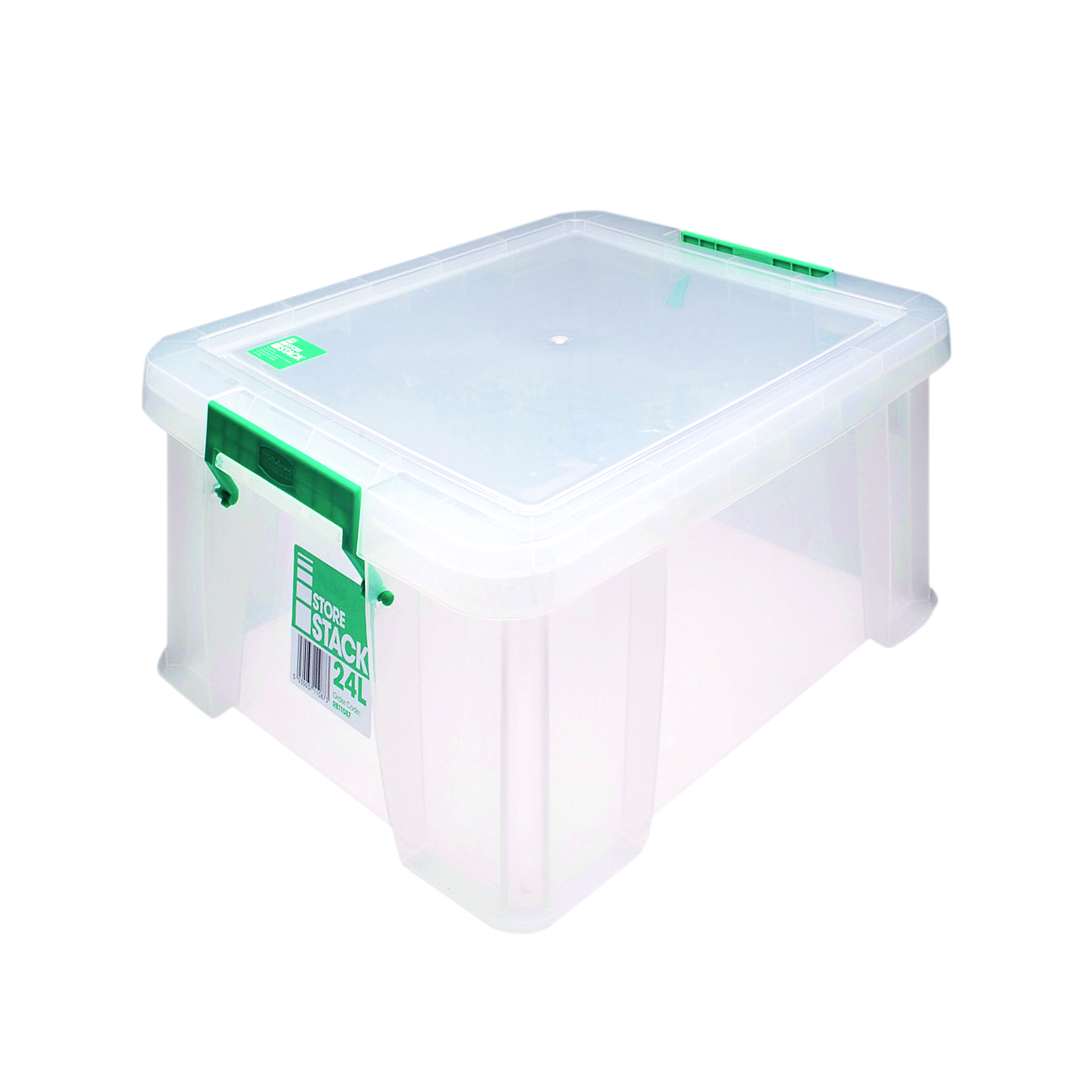 StoreStack+24+Litre+Storage+Box+W480xD380xH190mm+Clear+RB11087