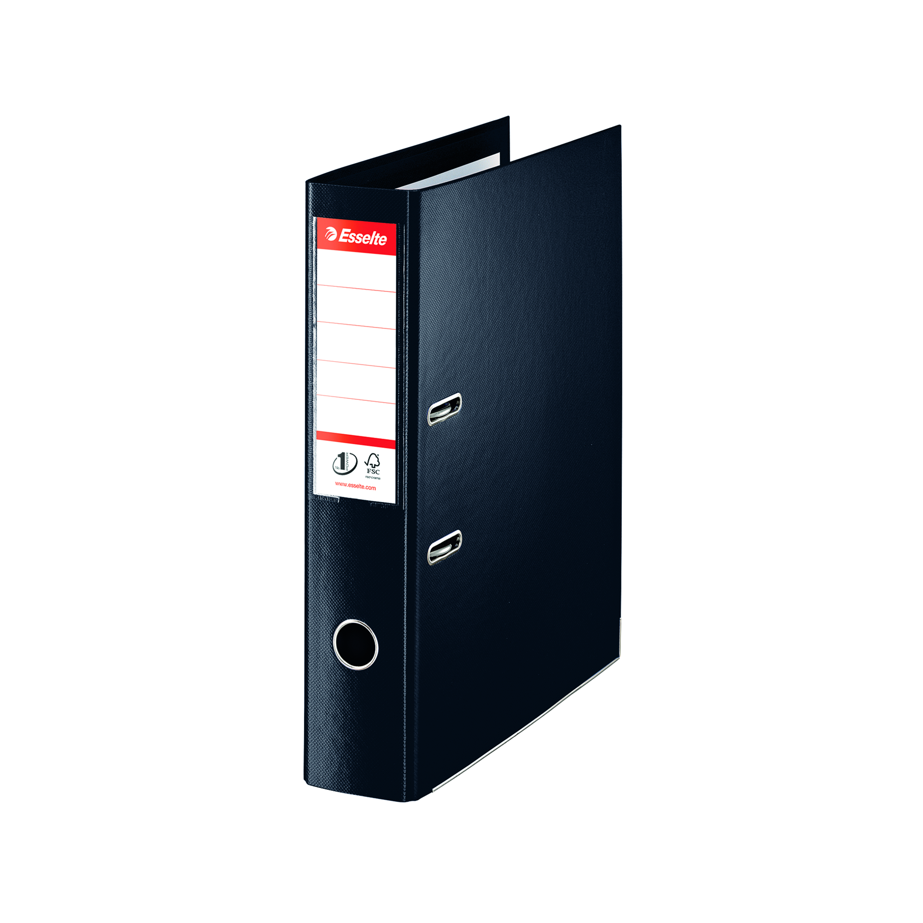 Esselte+75mm+Lever+Arch+File+Polypropylene+Foolscap+Black+%28Pack+of+10%29+48087