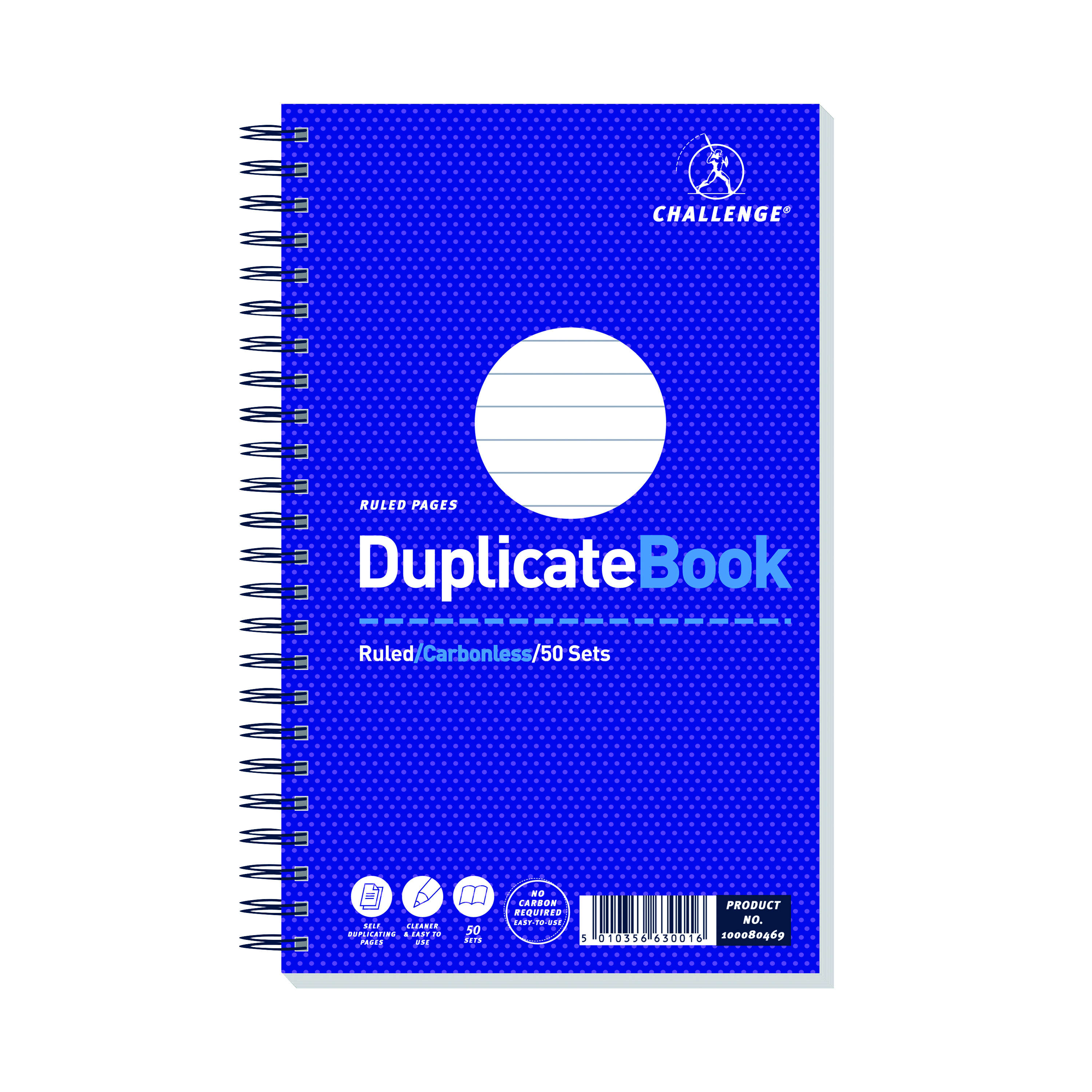Challenge+Carbonless+Wirebound+Duplicate+Book+50+Sets+210x130mm+%28Pack+of+5%29+100080469