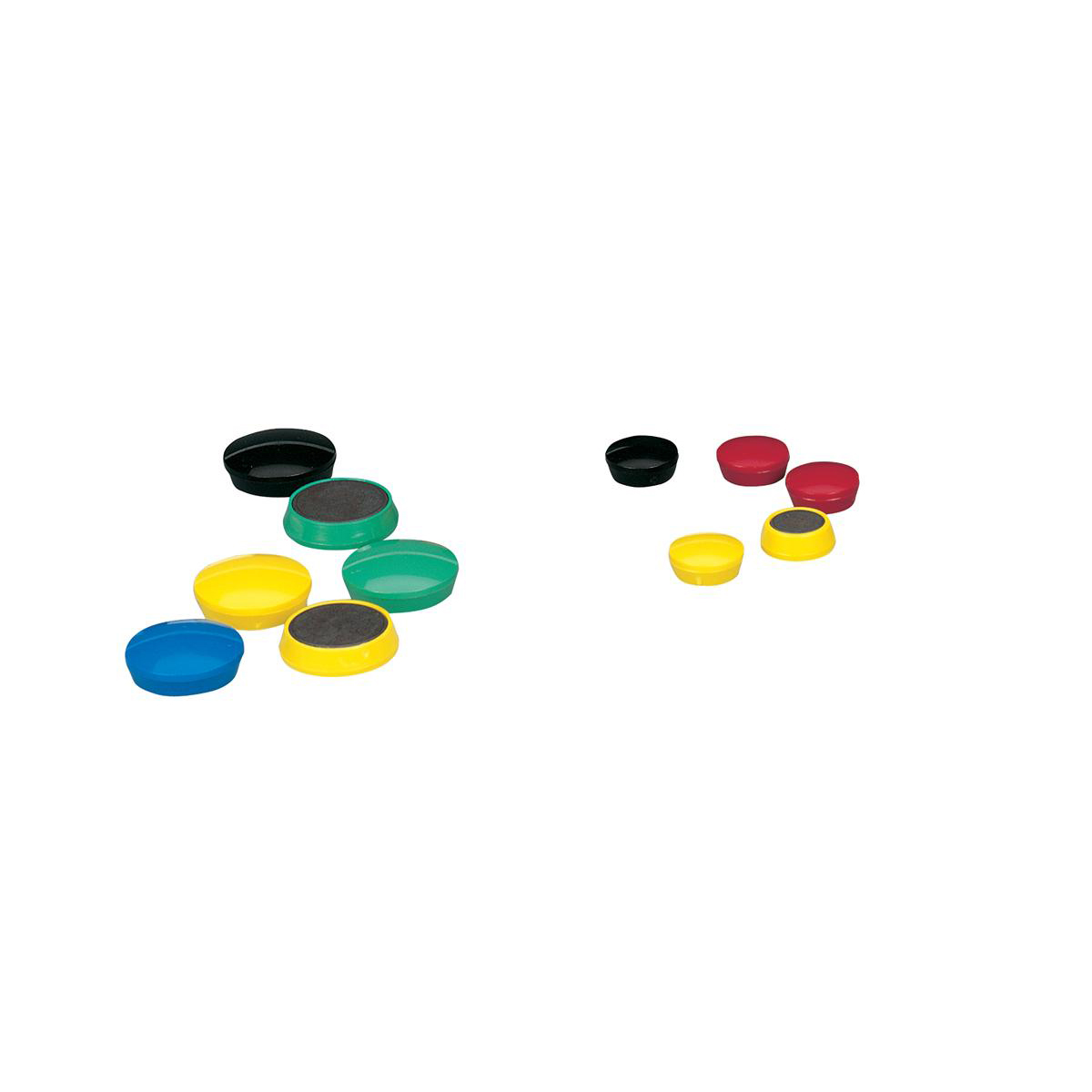 5+Star+Office+Round+Plastic+Covered+Magnets+20mm+Assorted+%28Pack+of+10%29