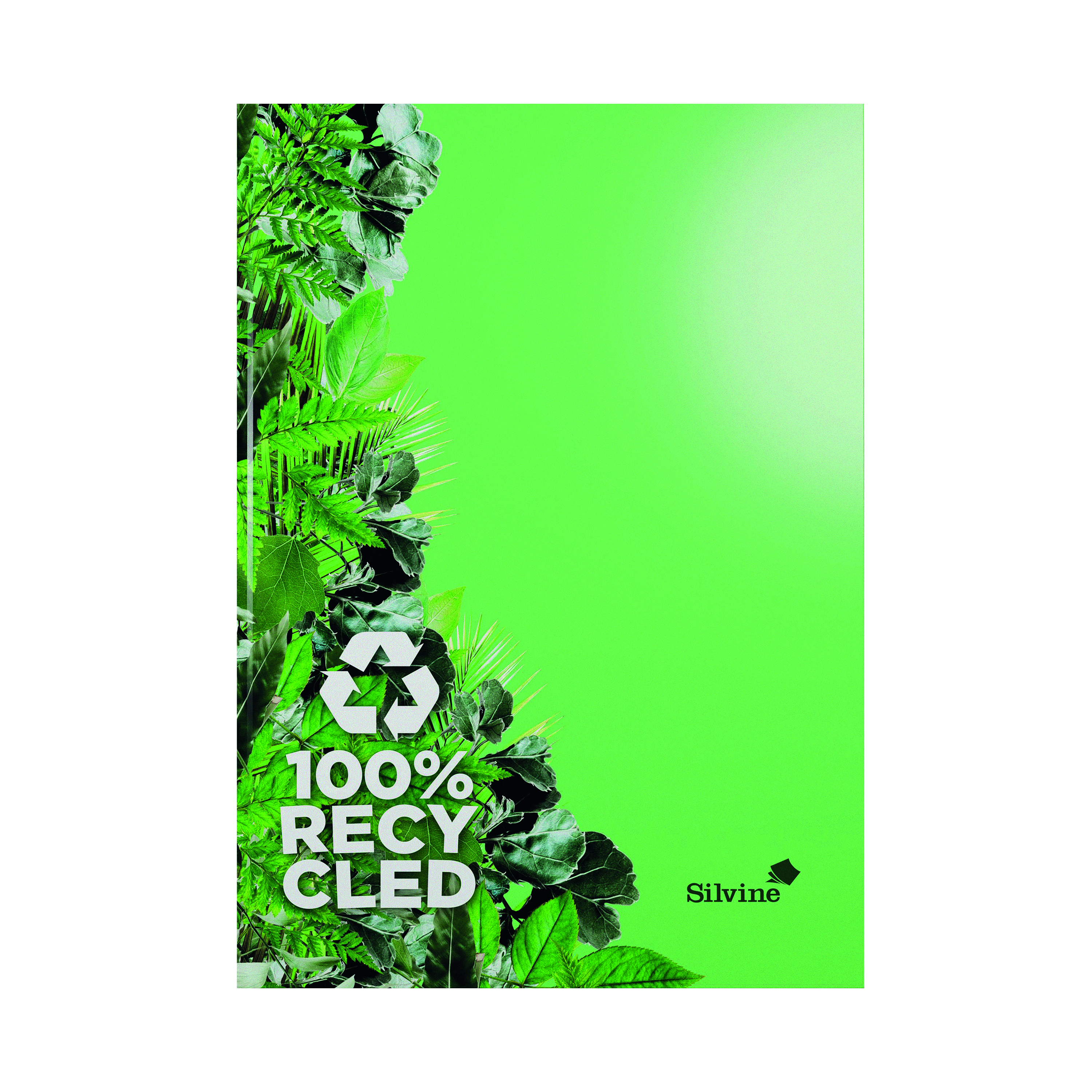 Silvine+Premium+Recycled+Casebound+Notebook+Lined+120+Pages+A4+R107