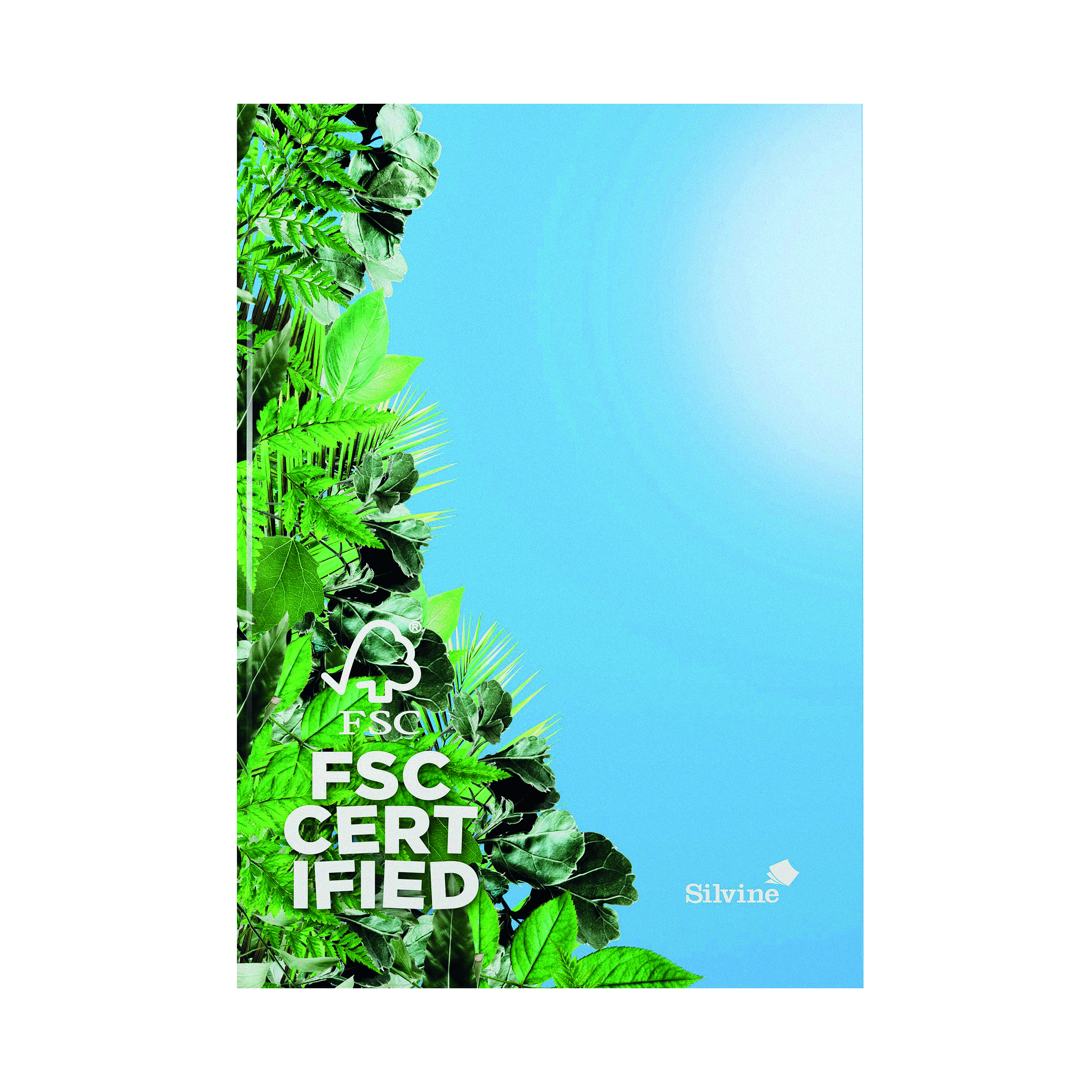 Silvine+Premium+Casebound+Notebook+Lined+160+Pages+A4+R207