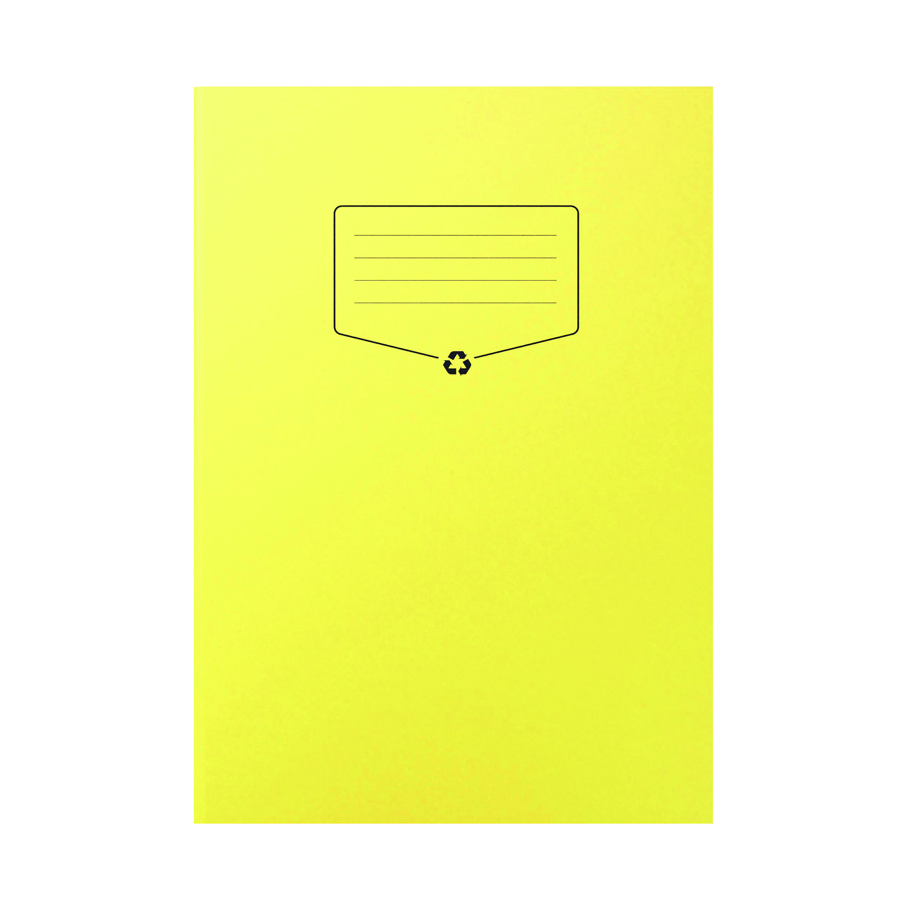 Silvine+Recycled+Exercise+Book+Lined+with+Margin+64+Pages+A4+Yellow+%28Pack+of+10%29+EXRE103